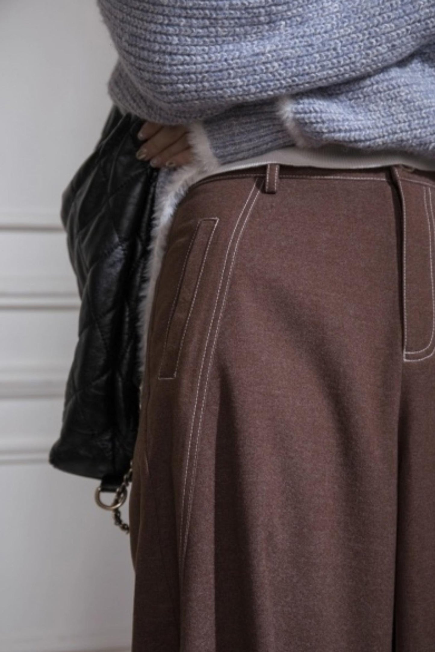 Blue Island Floral Wool Suit Set-up