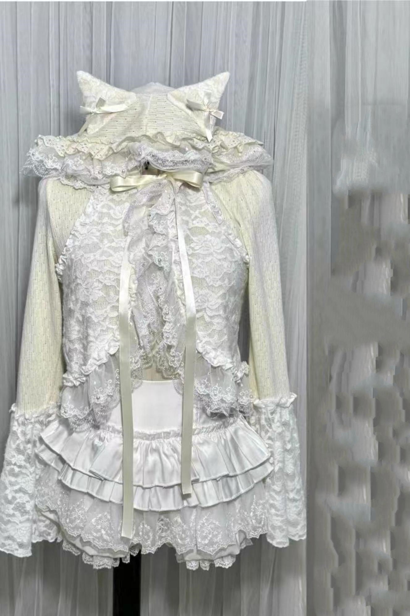 Lace Velvet Cardigan