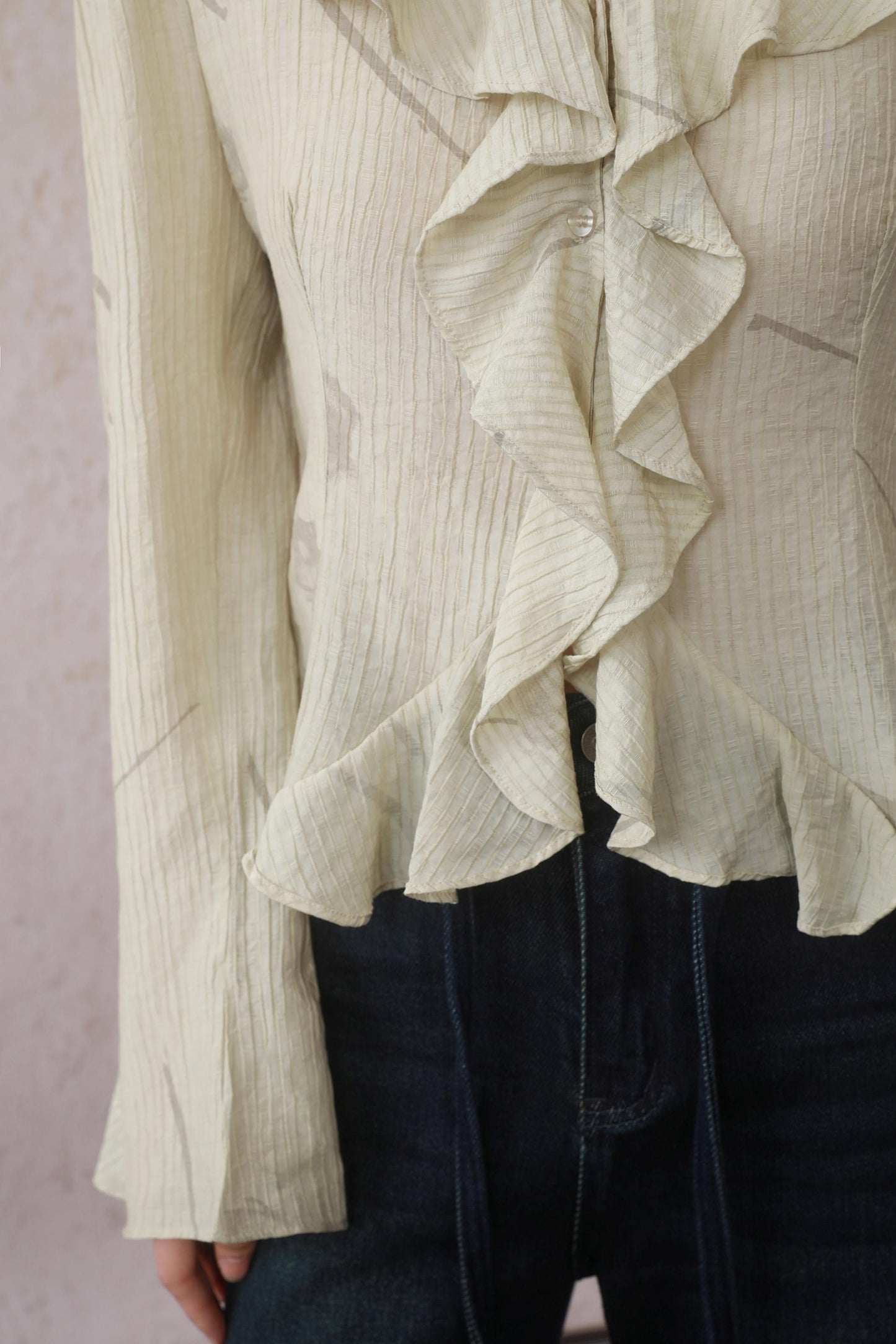 Malt Yellow Ruffle Top