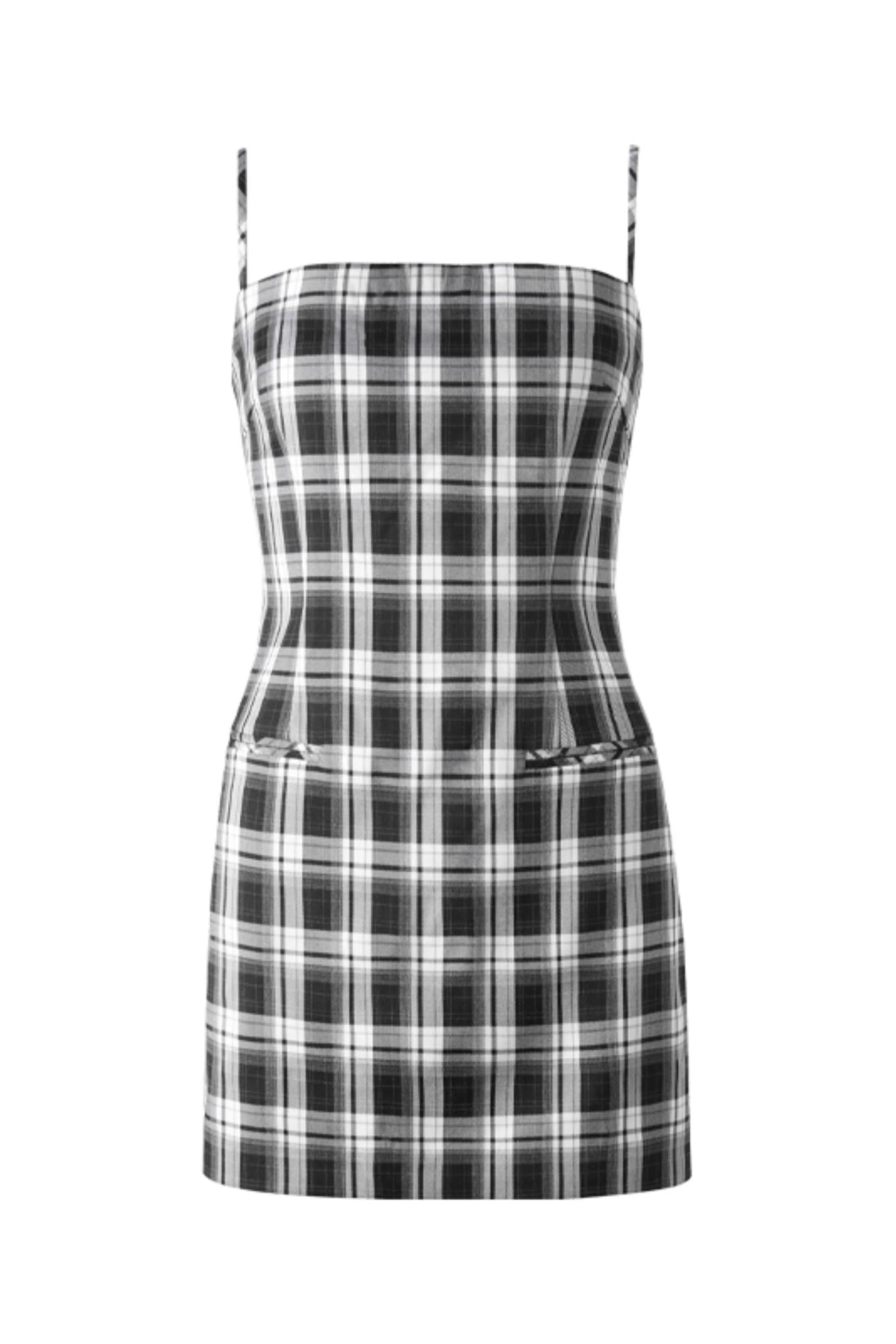 Monochrome Halter Dress
