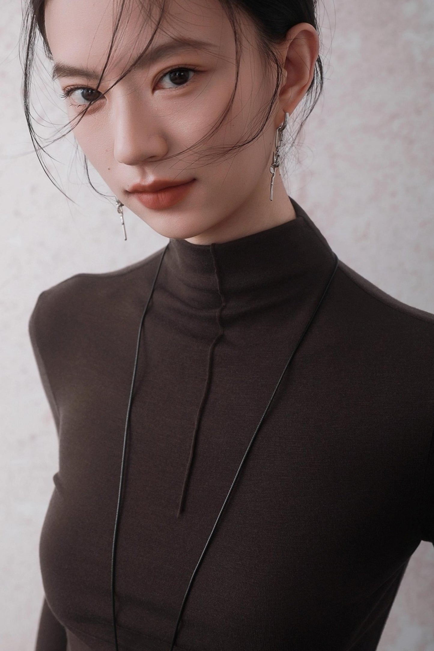 Autumn Warm Semi-Turtleneck T-shirt