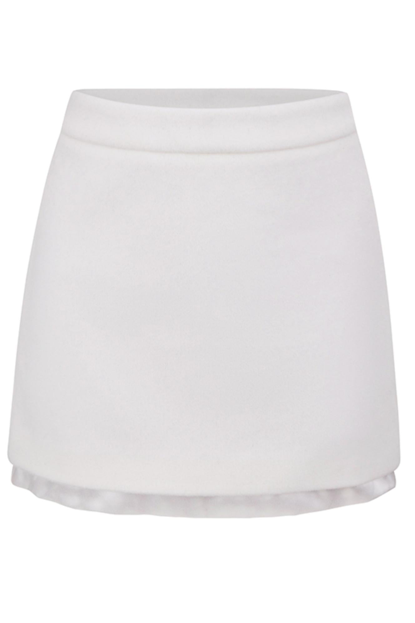 White Satin Tweed Suit Set-Up