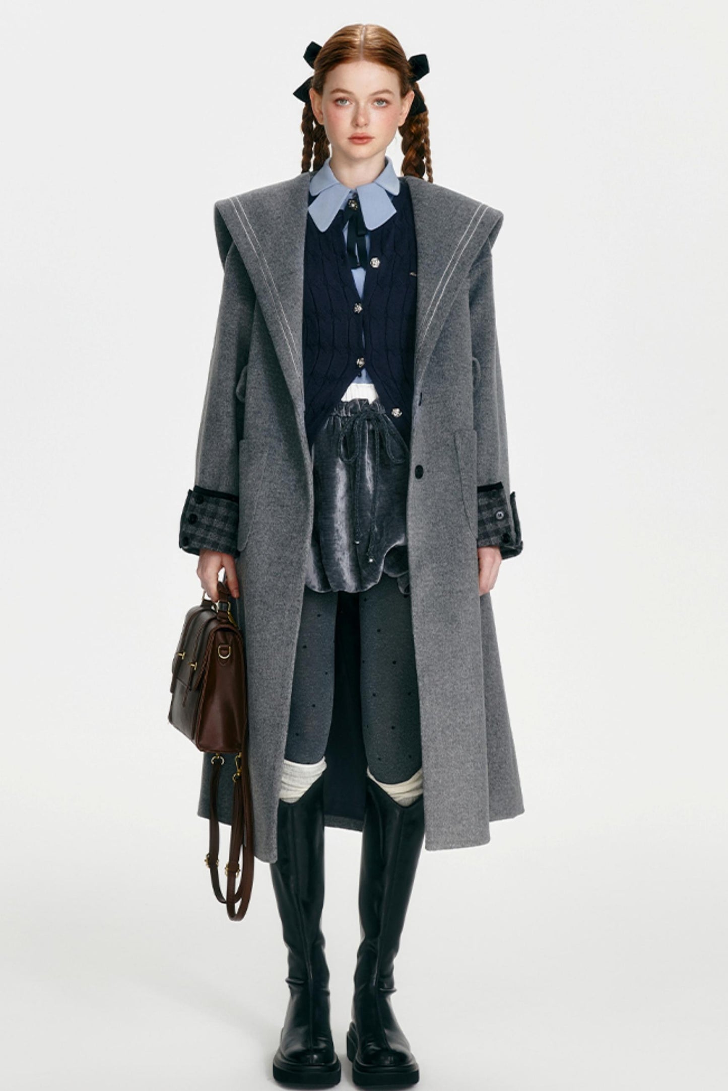 Ensemble Textured Half-Skirt