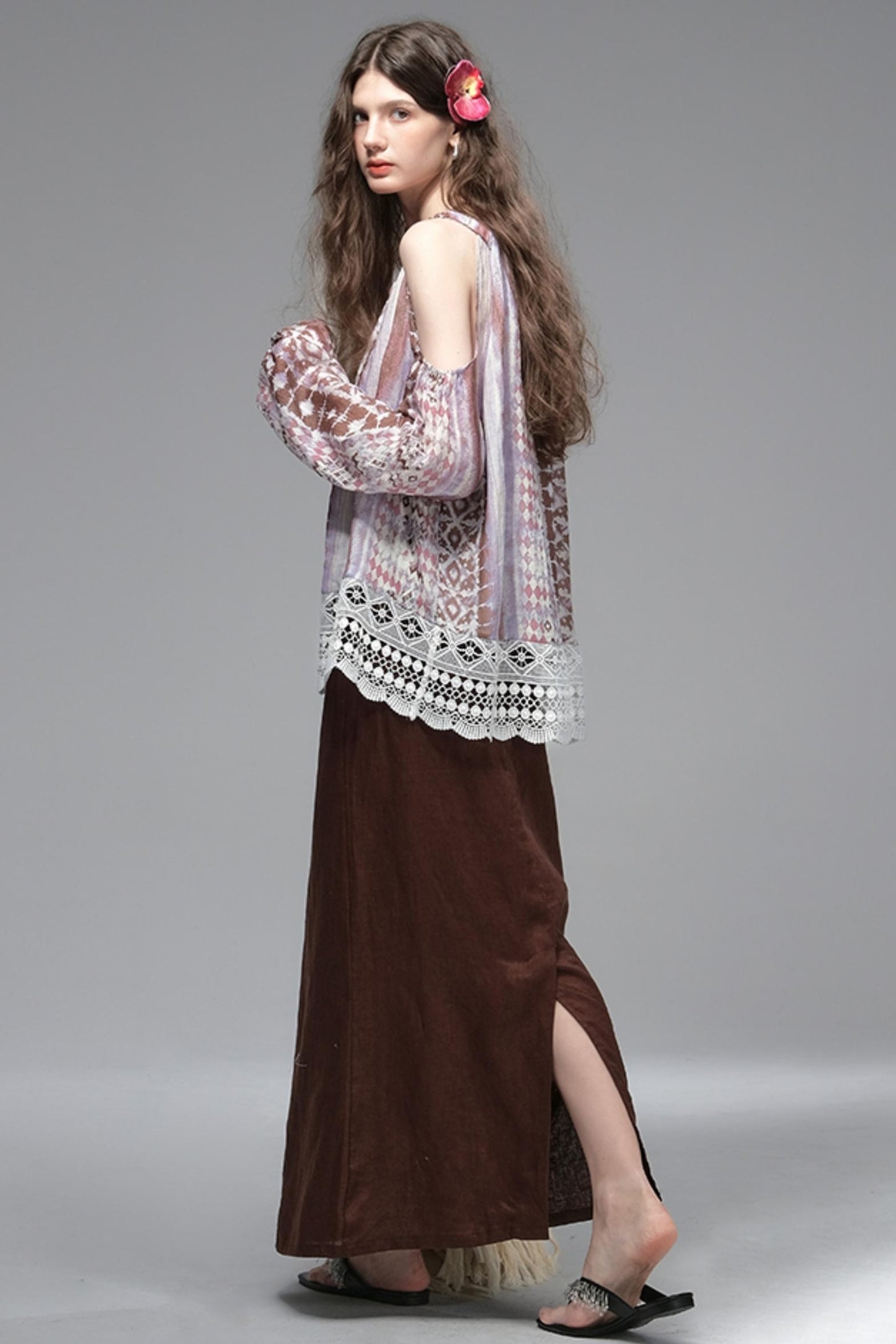 High Saturation Linen Skirt