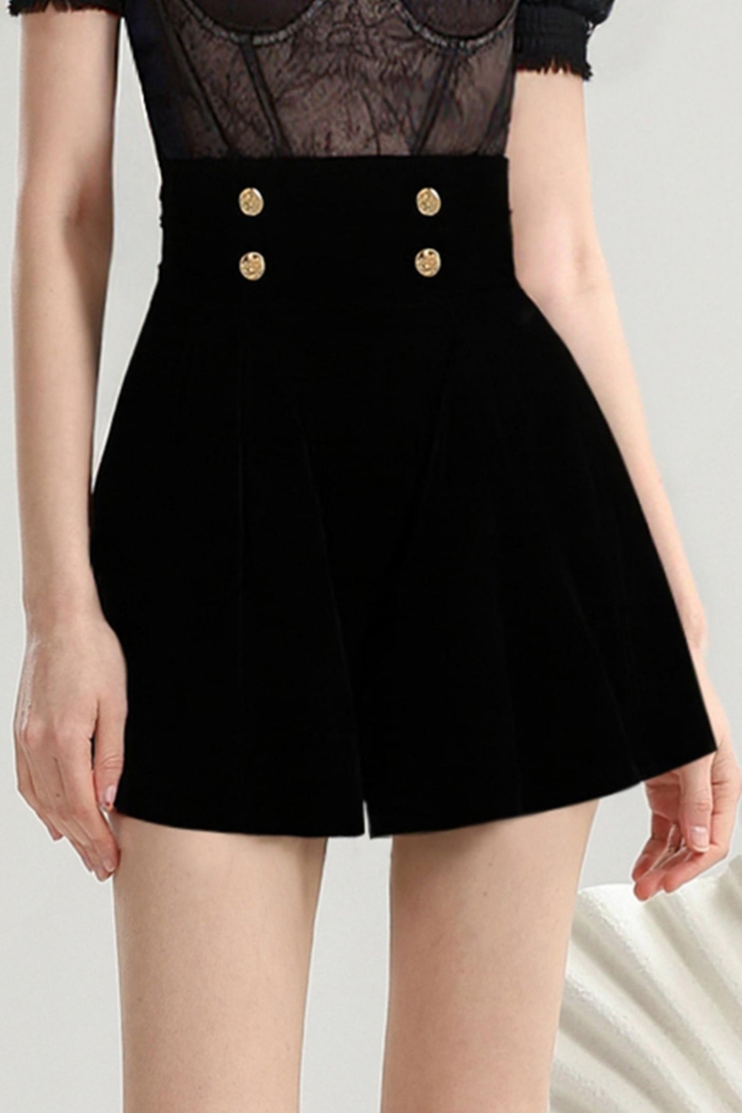 Lace Crop Top & Shorts Set-Up