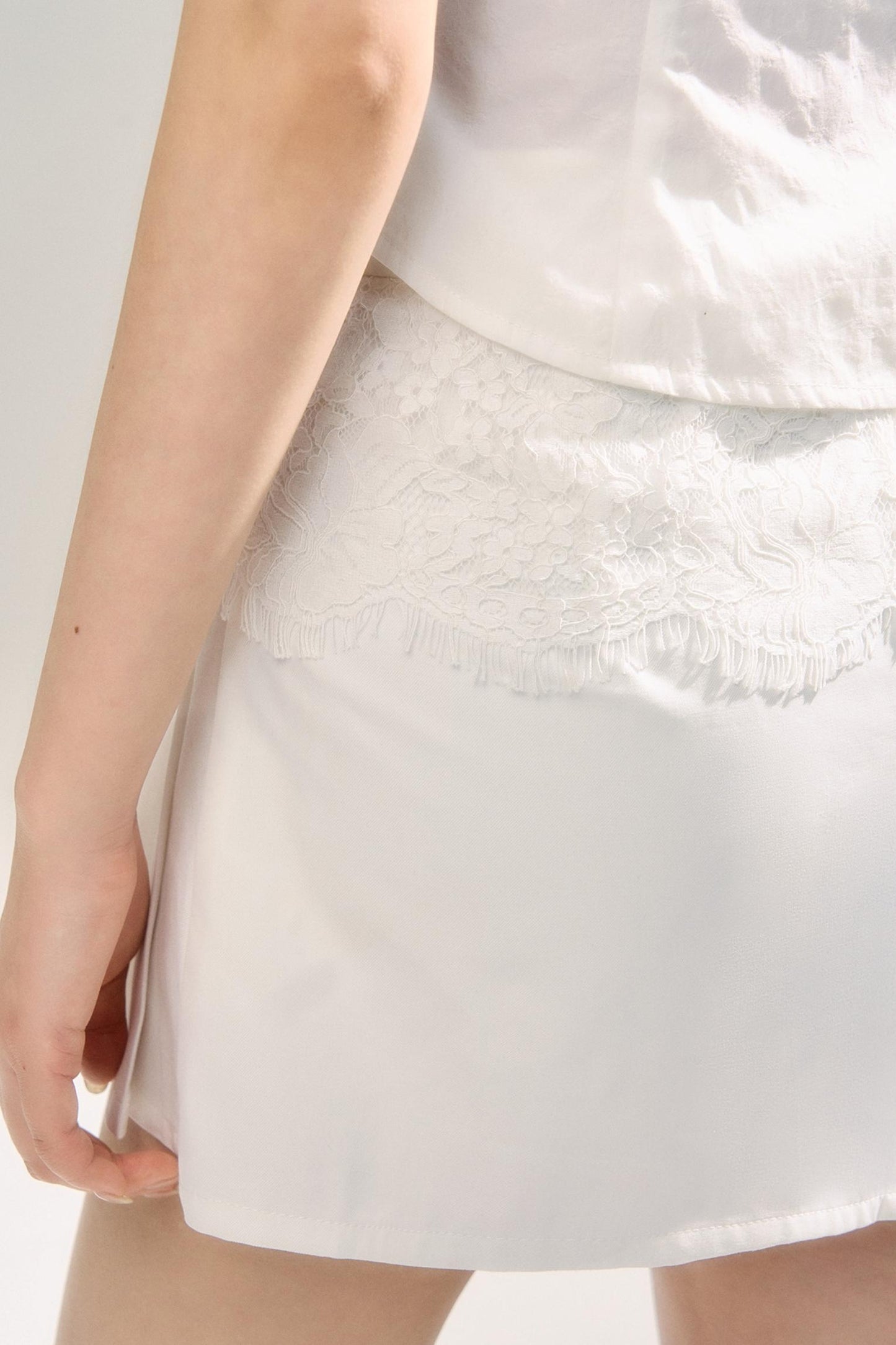 Pleated Bustier Skirt