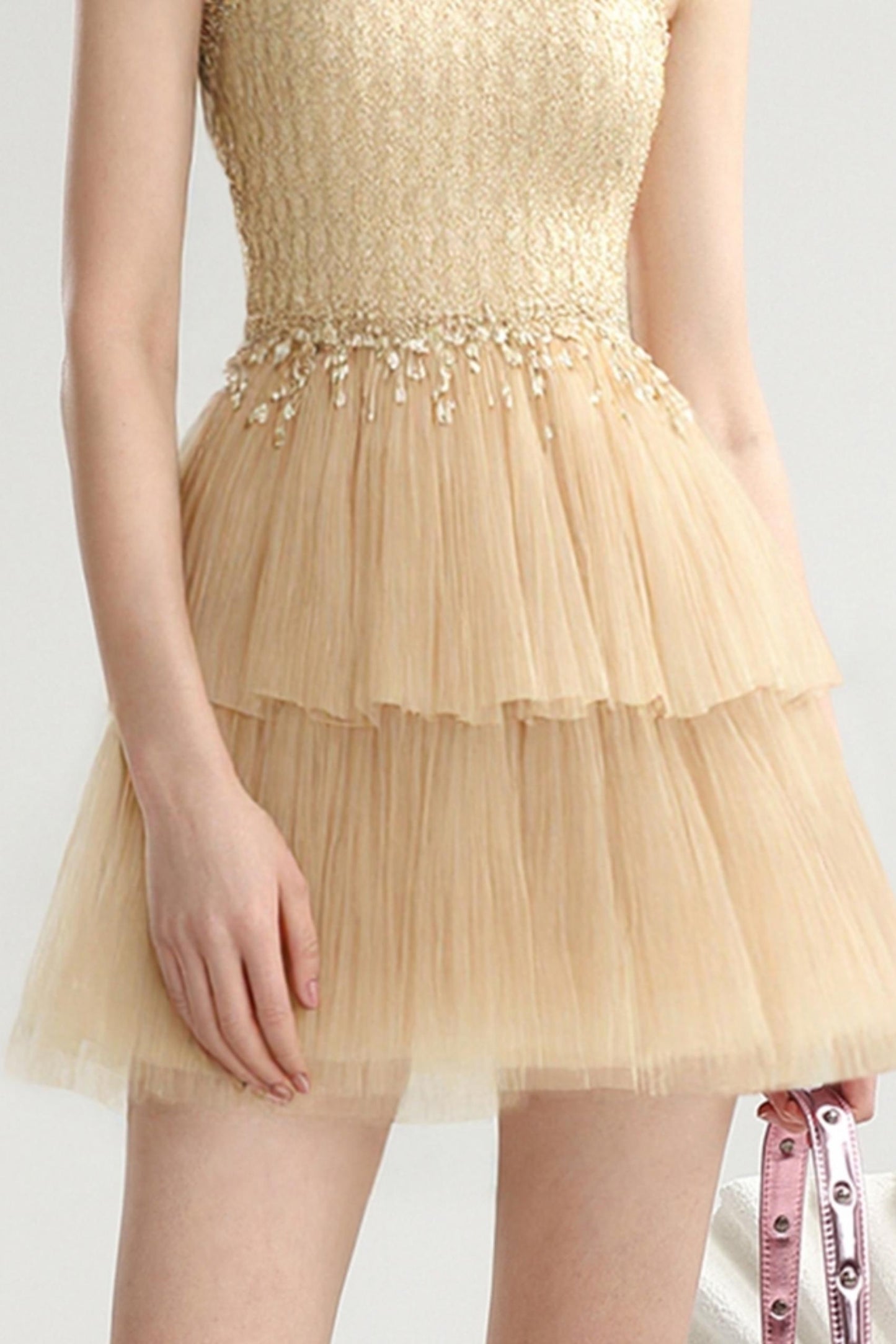 Mesh Chain Cake Dress