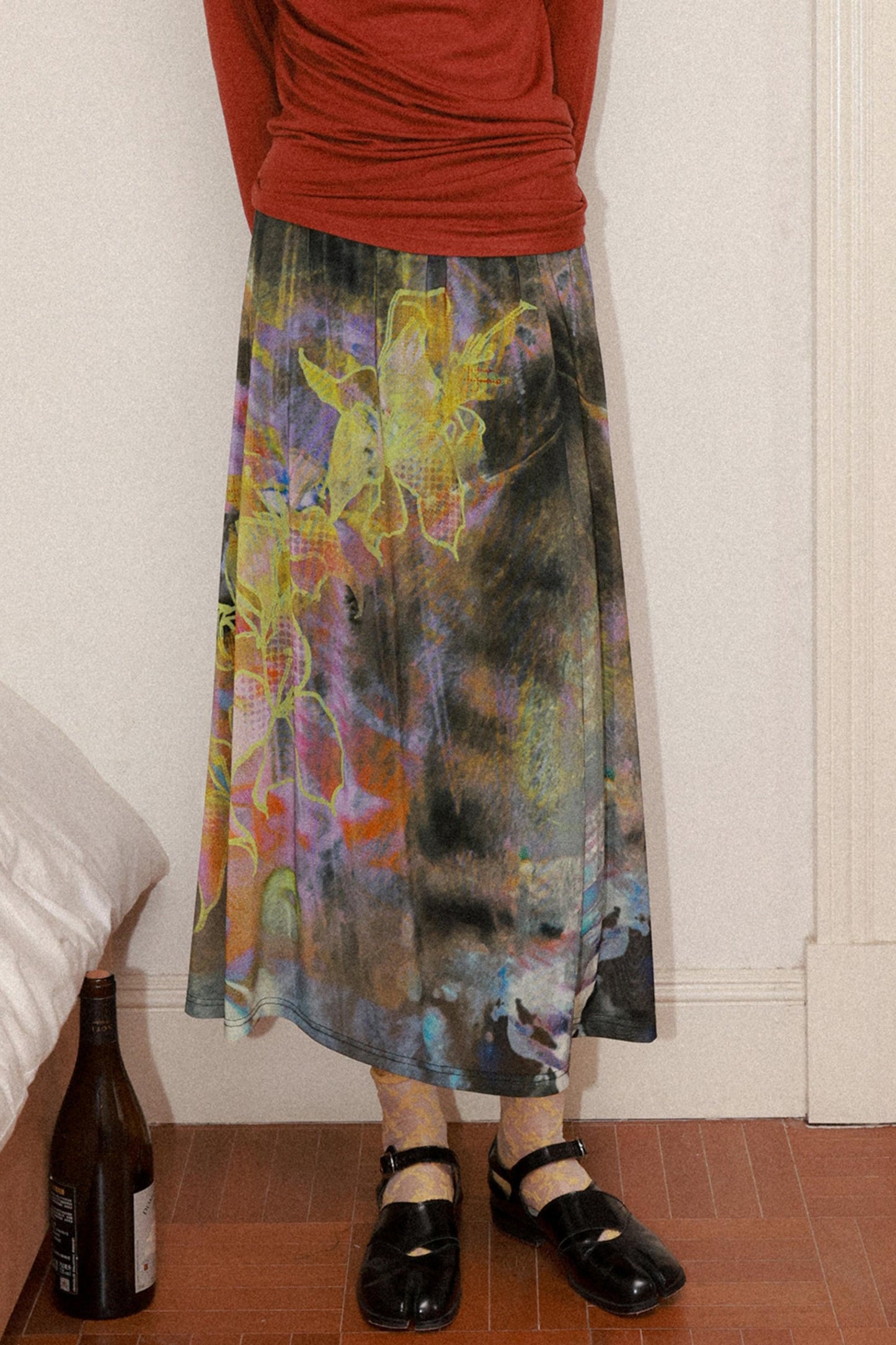 Mist Orchid One-Shoulder Top Set