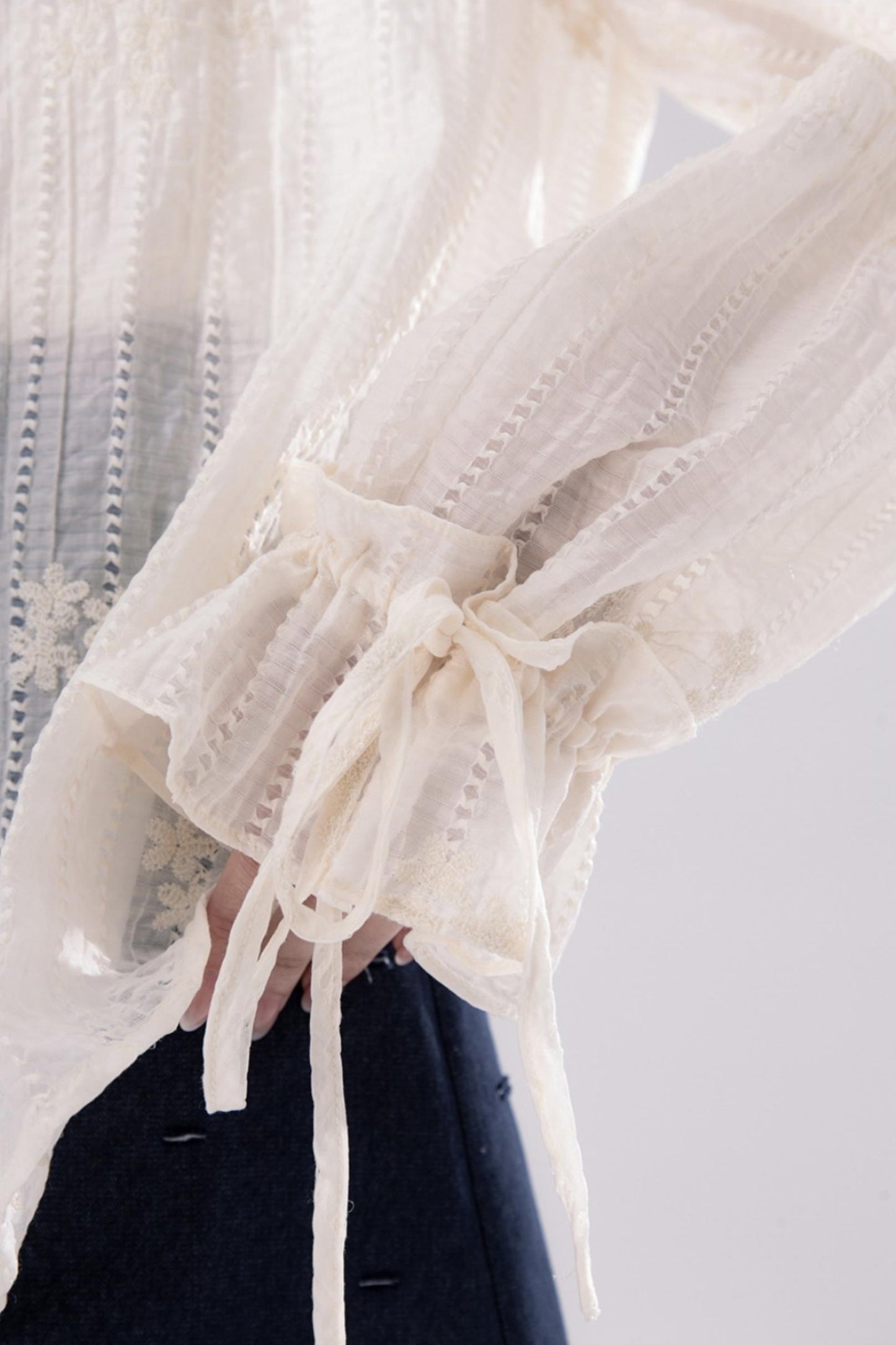 Ethereal Apricot Cloud Blouse