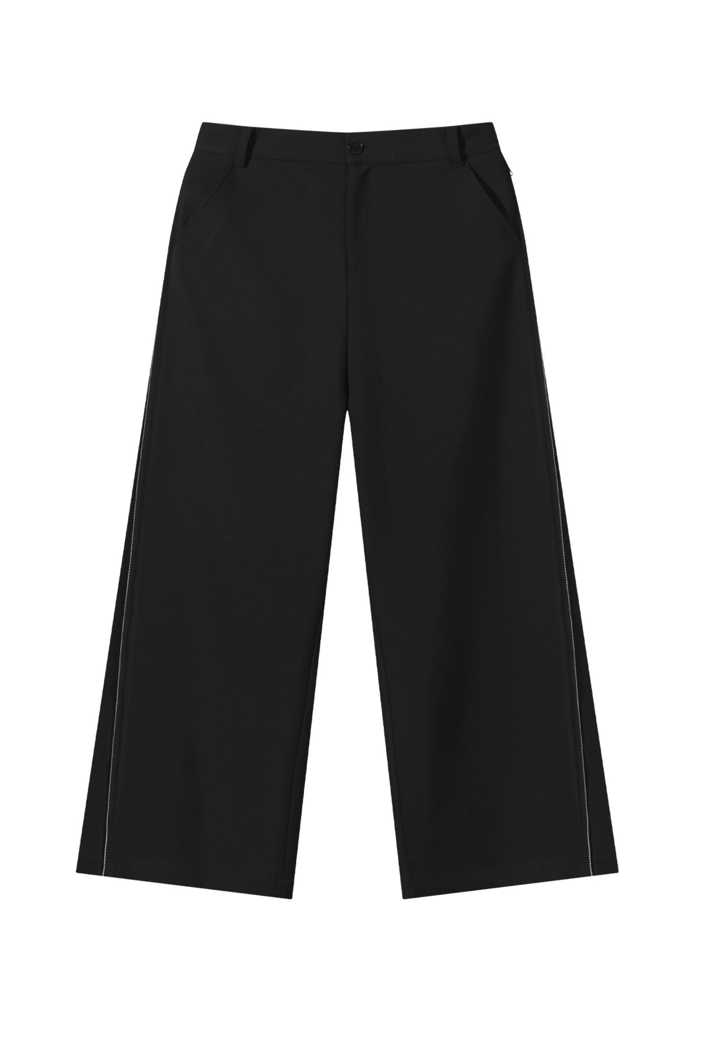 Wide-Leg Suit Pants