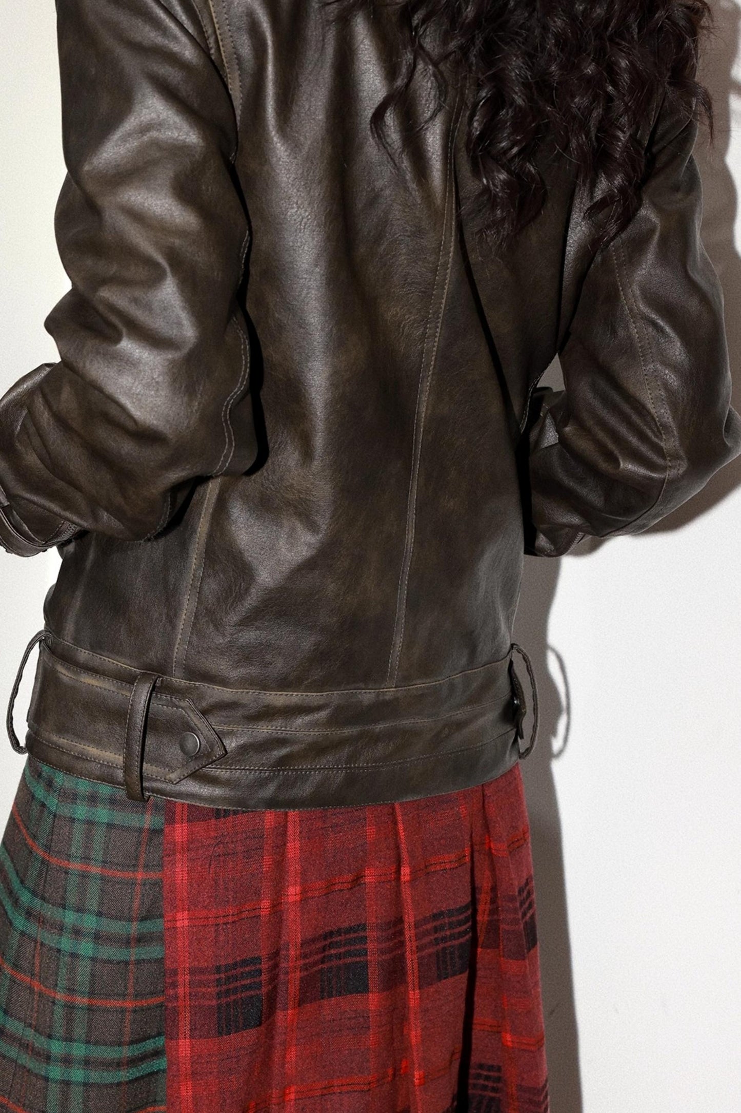 Coffee Faux Fur Collar Jacket