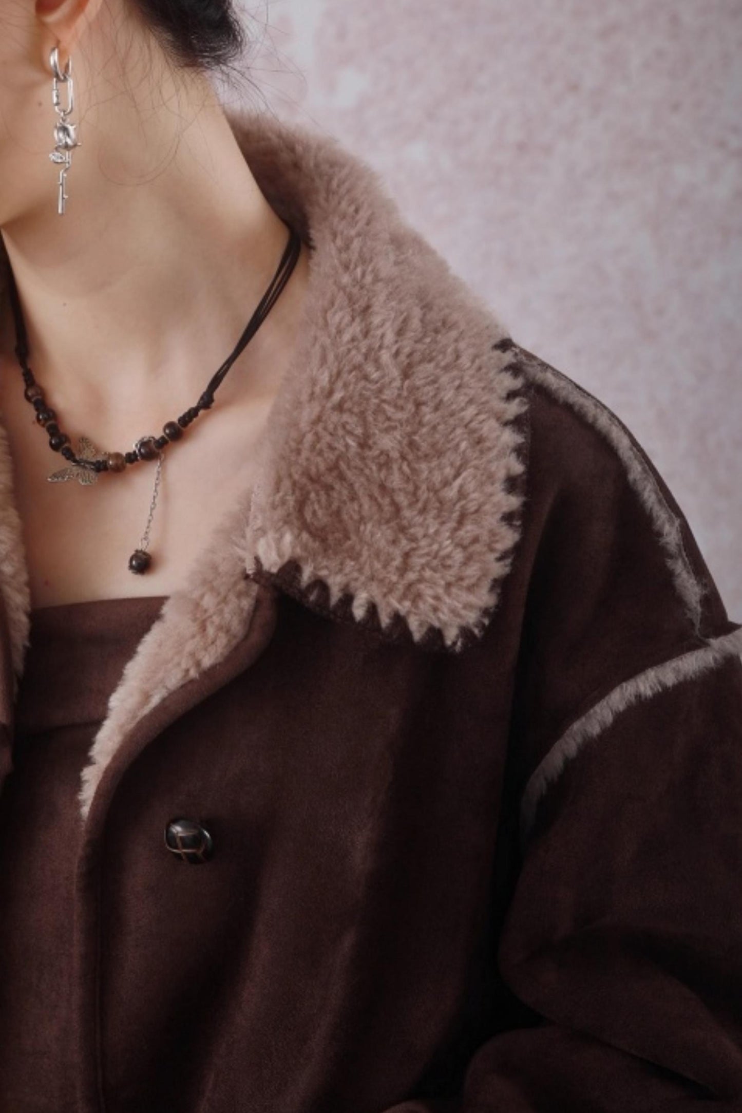 Brown Berry Plush Jacket