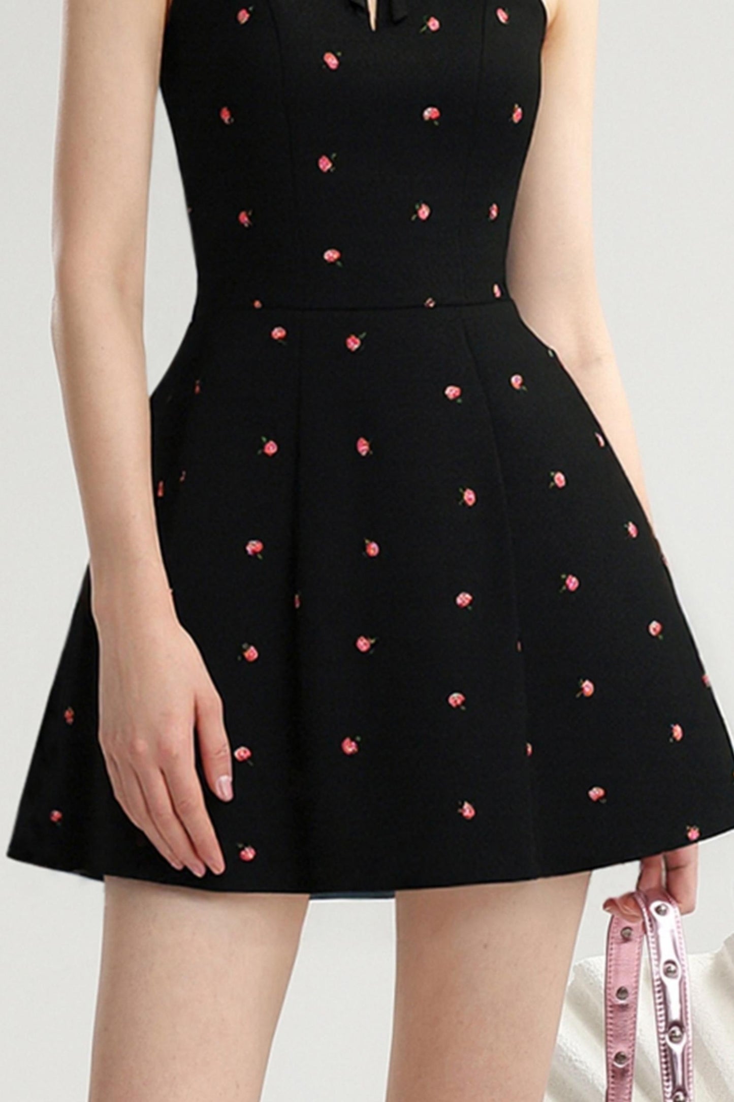 Embroidered A-Line Summer Dress