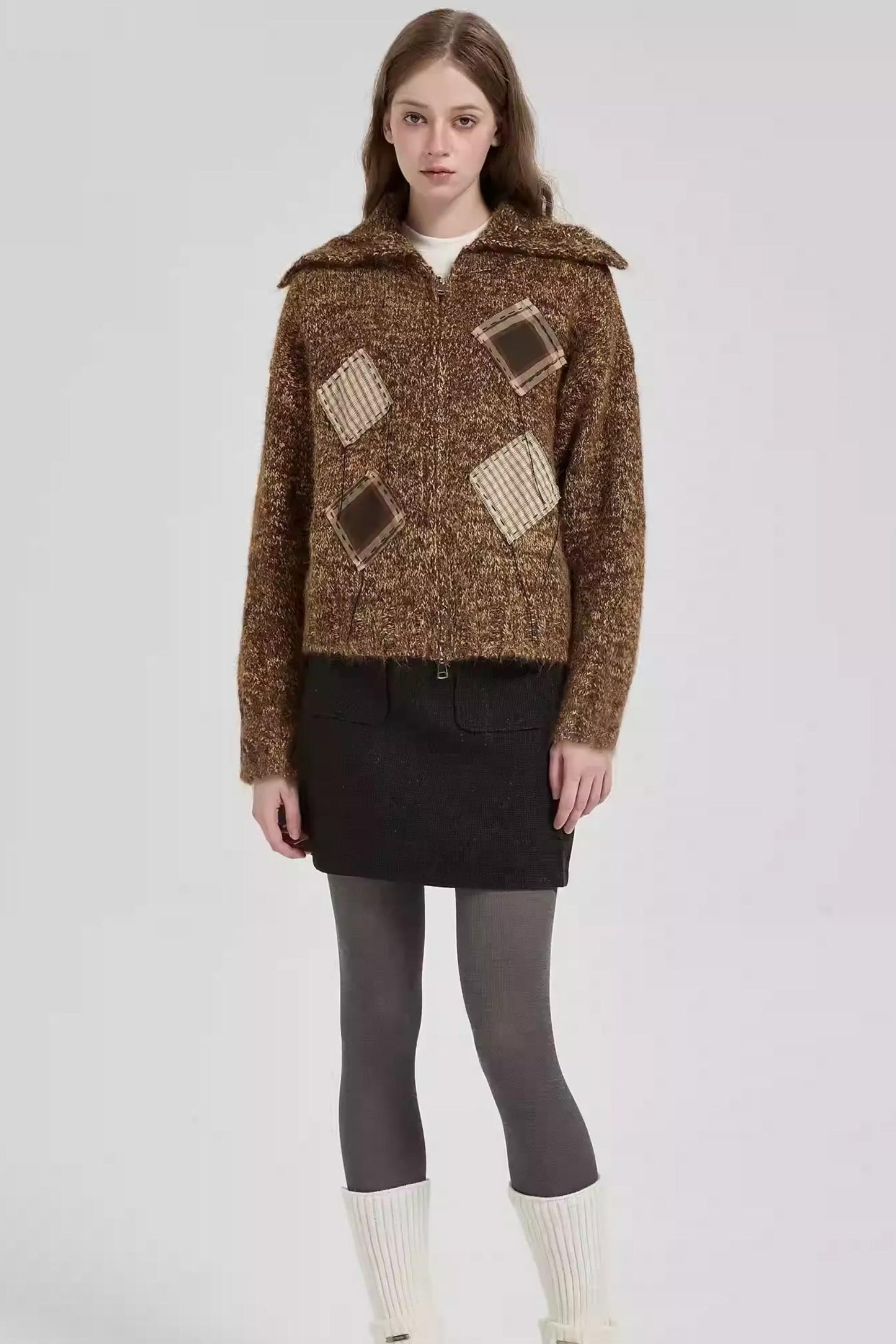 Caramel Mousse Lapel Niche Jacket