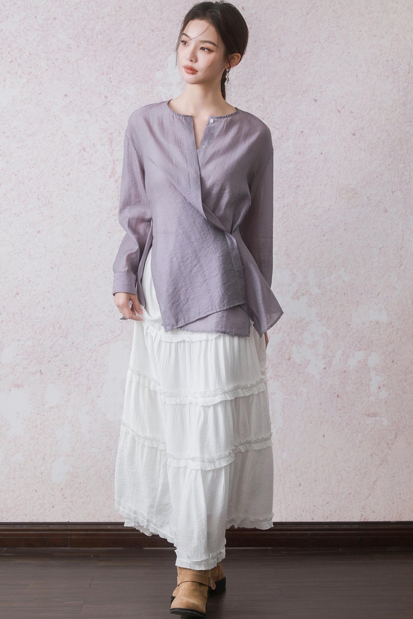 Wave Light Purple Shirt