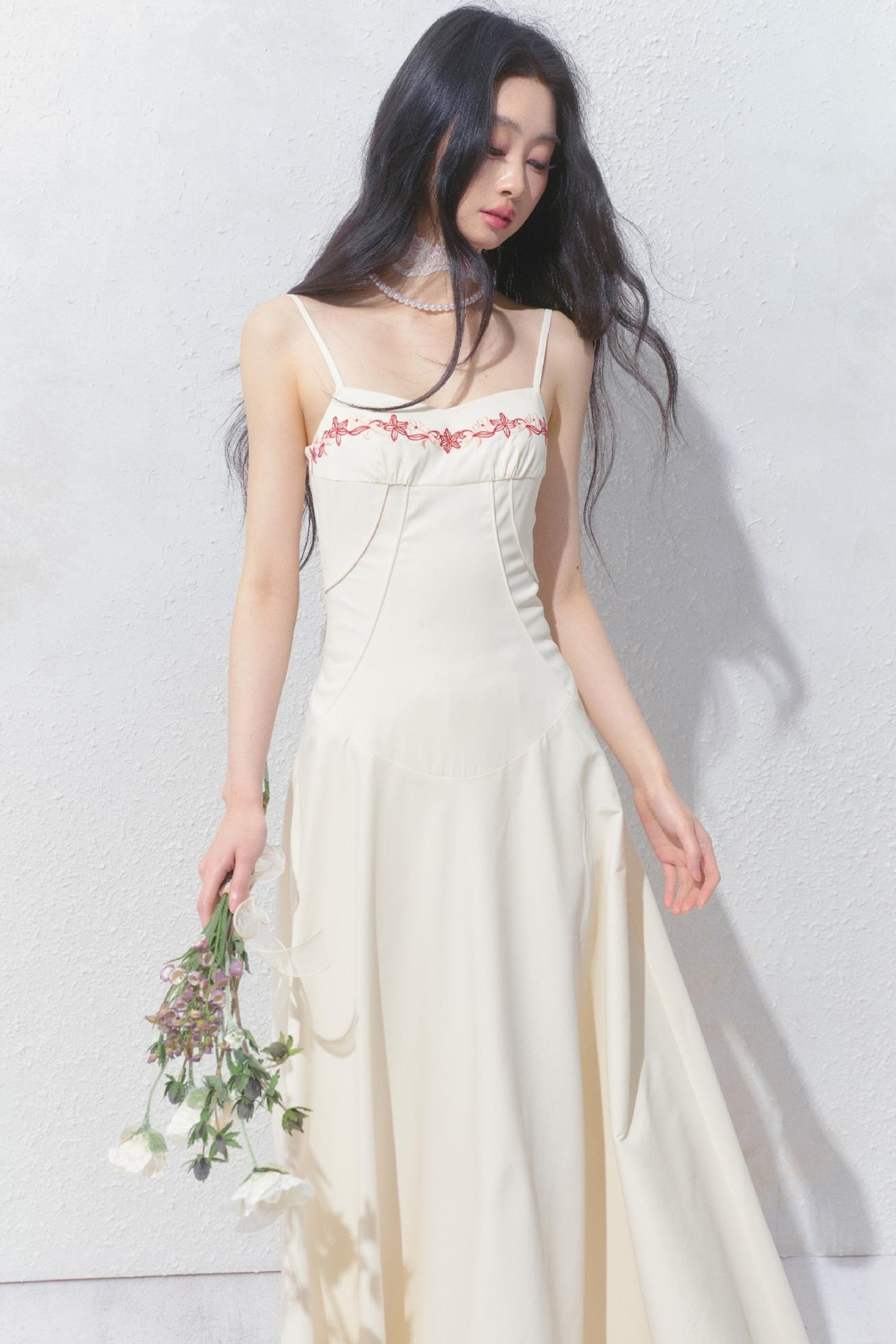 Girls French Suspenders Dress