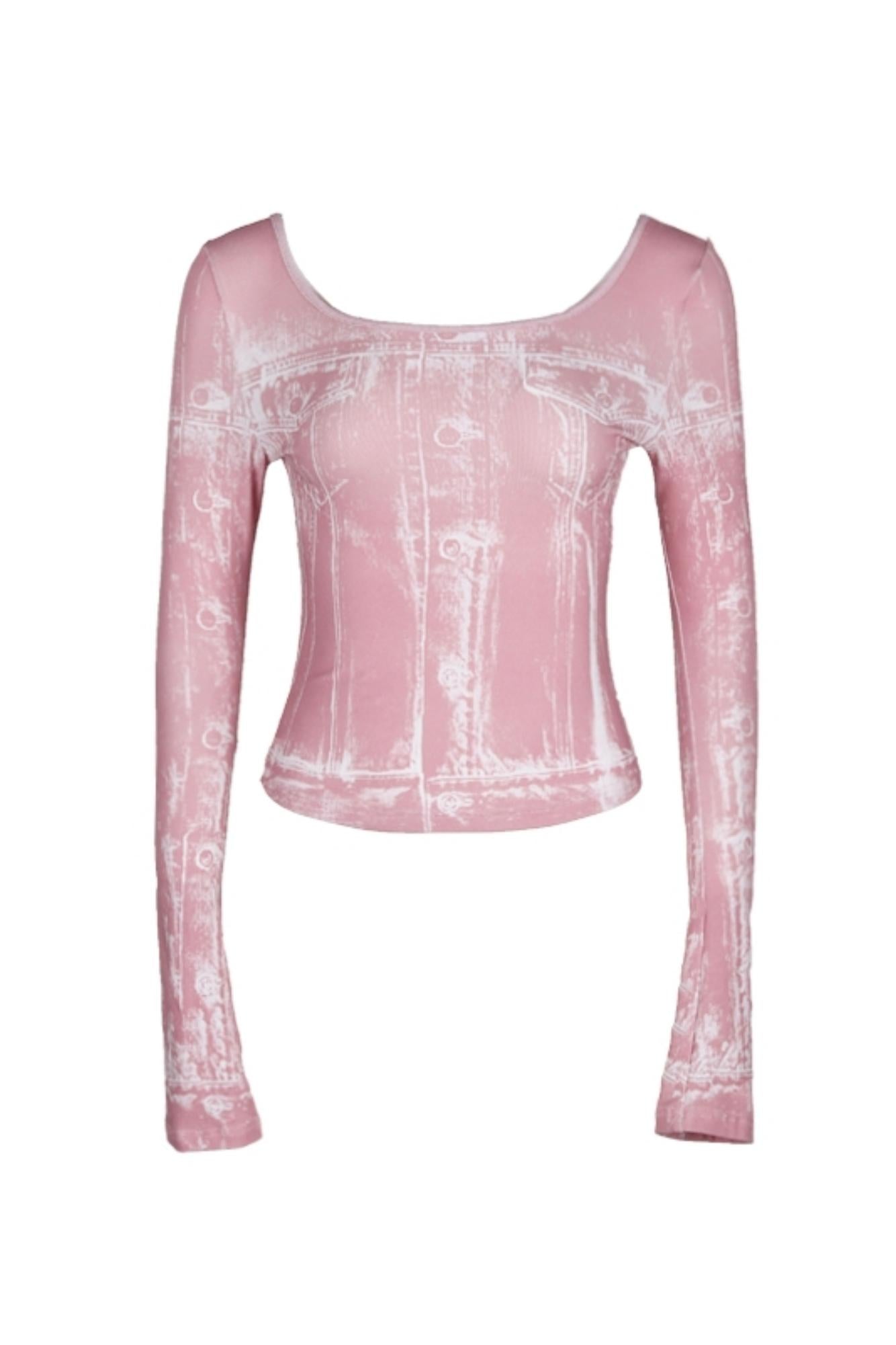 Slim Fit Cowboy Print Top