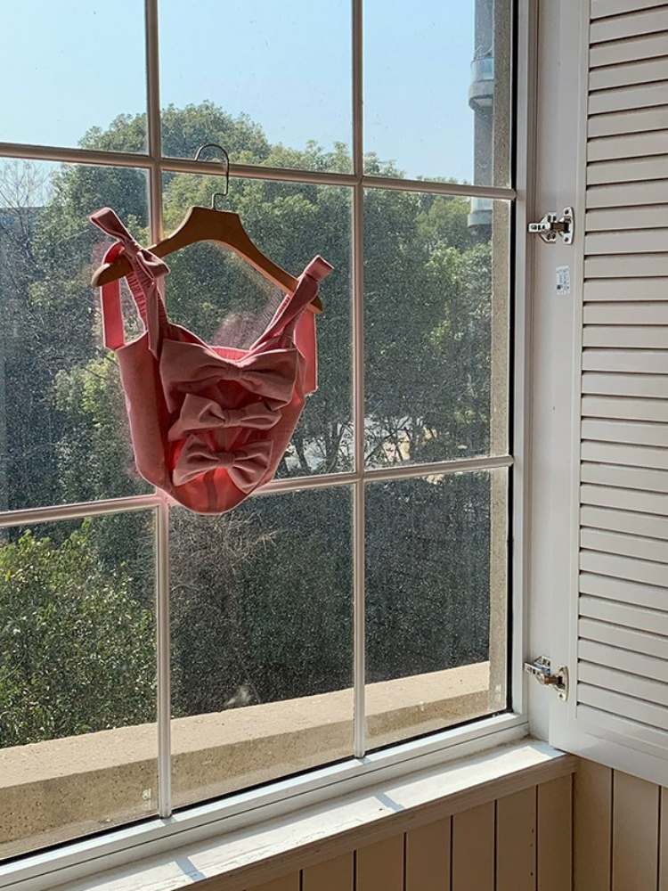 리본 벨벳 서스펜더 버스티어