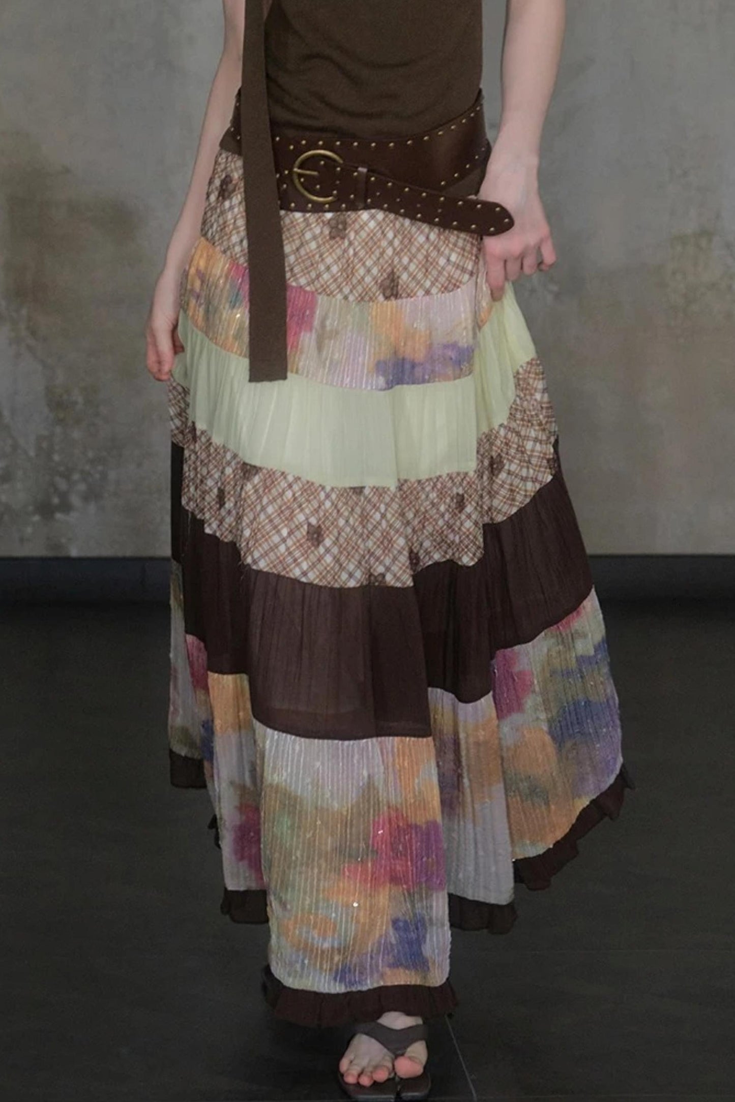 Bouguereau Art Color Block Skirt Set-Up