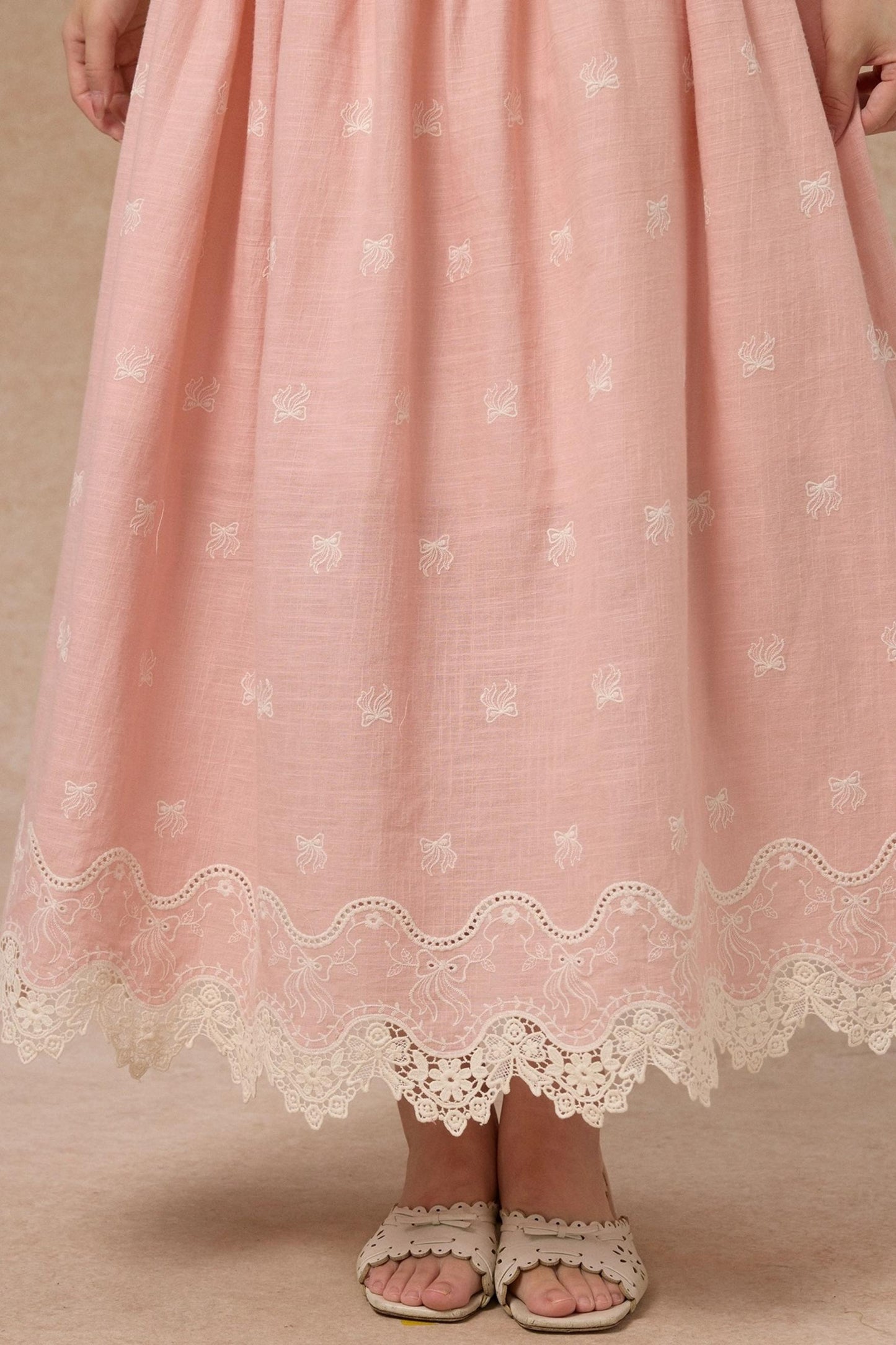 French Herringbone One-Shoulder Dress