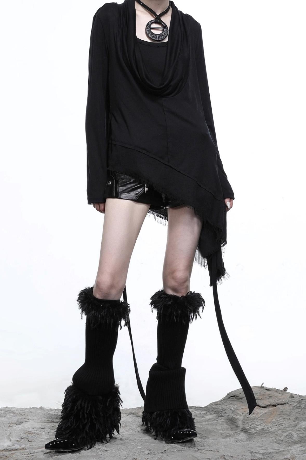 Hustle Lyocell Knit Collar T-shirt