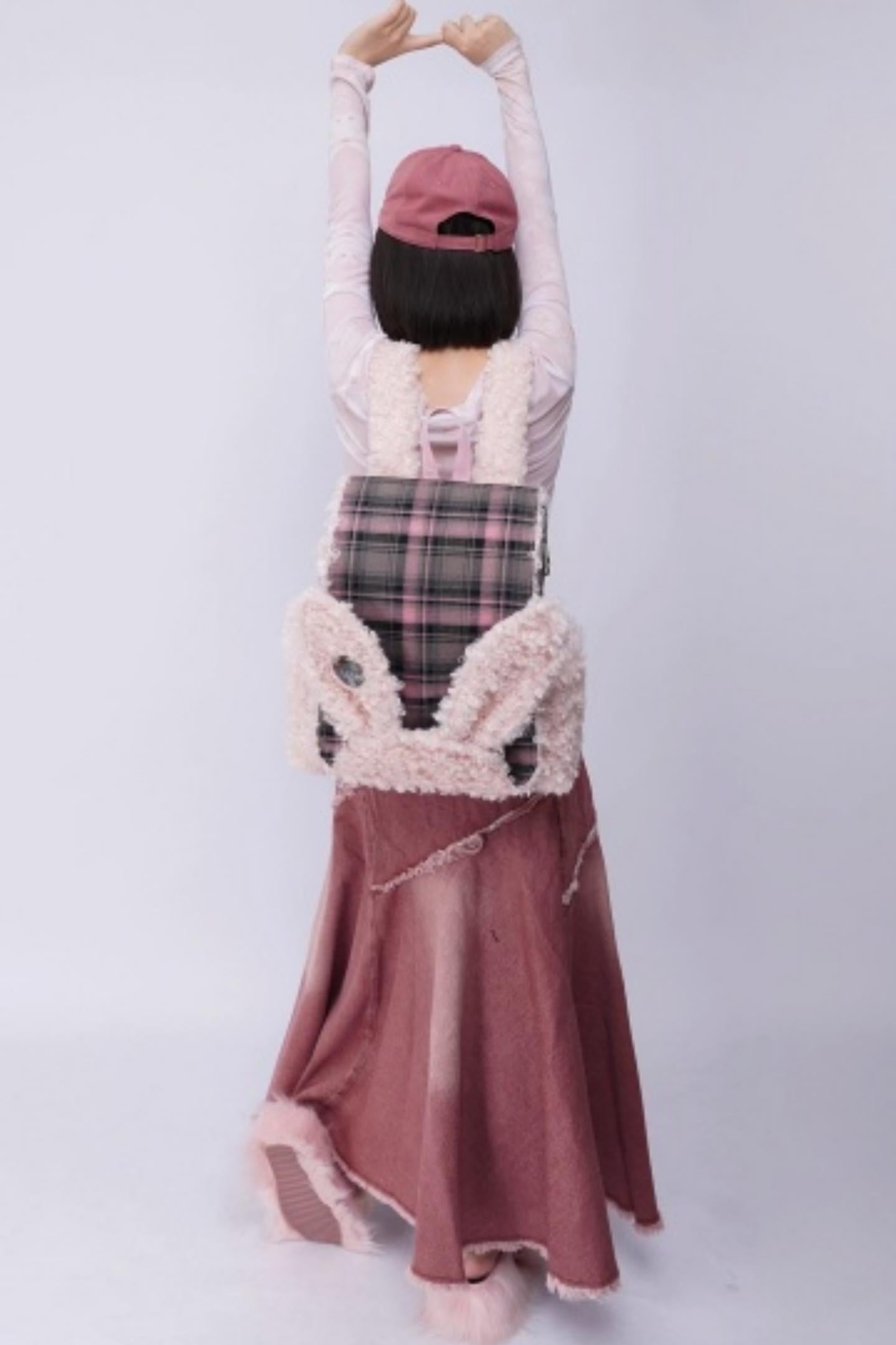 Furry Rabbit Ear Backpack