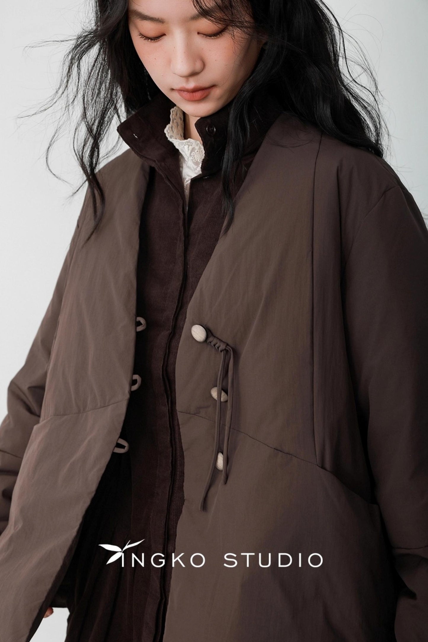 Fallen Leaves V-Neck Jacket