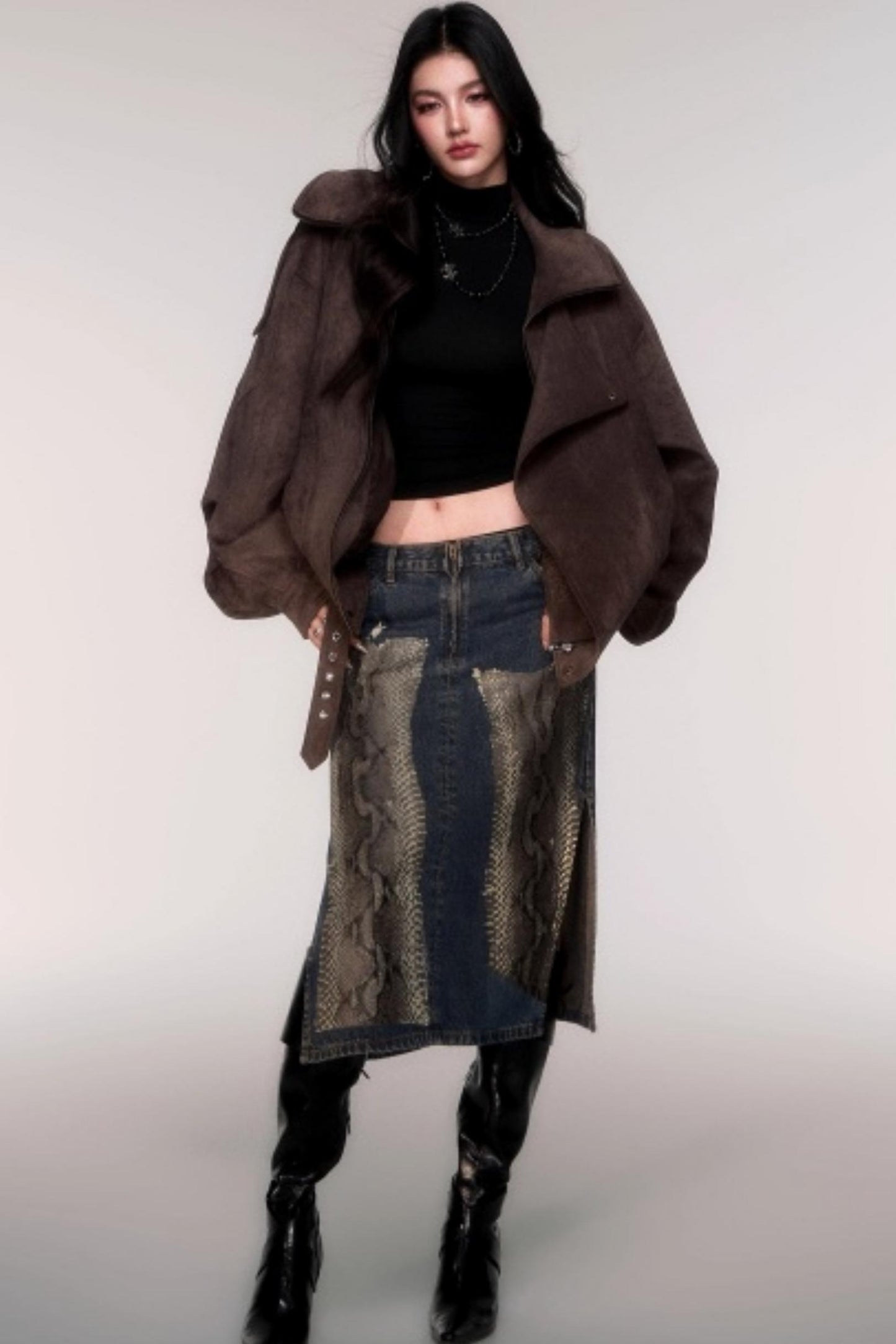 High Stretch Semi-Turtleneck Top