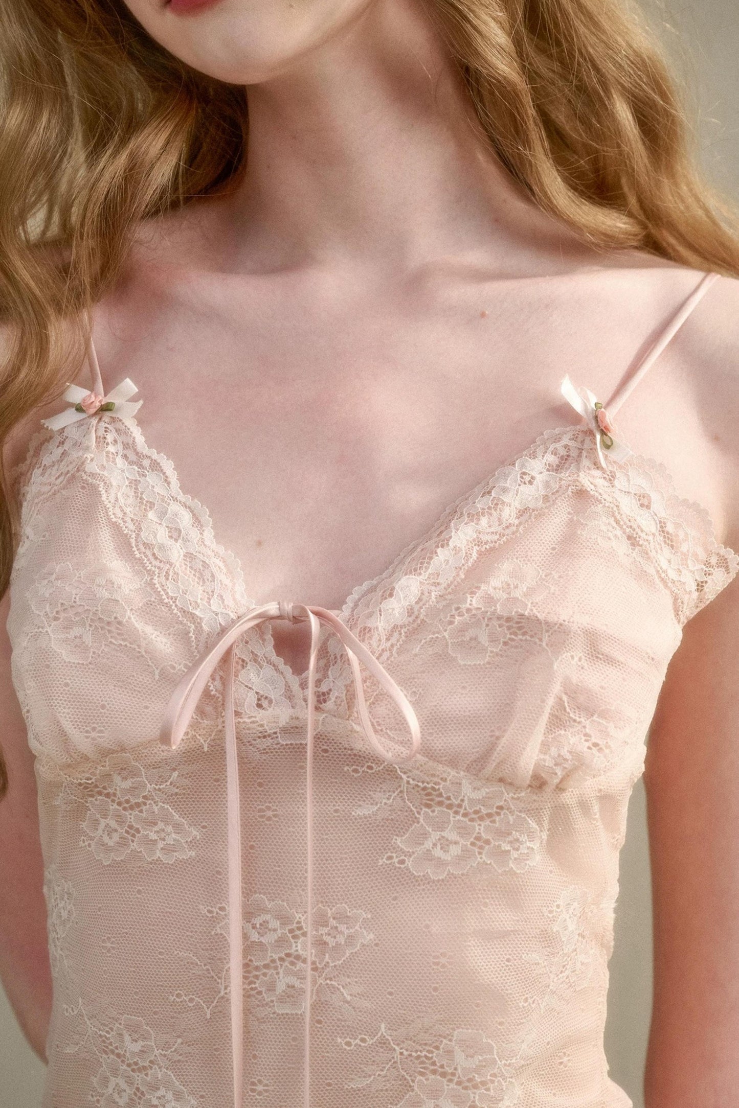 Pure French Lace Ruched Top