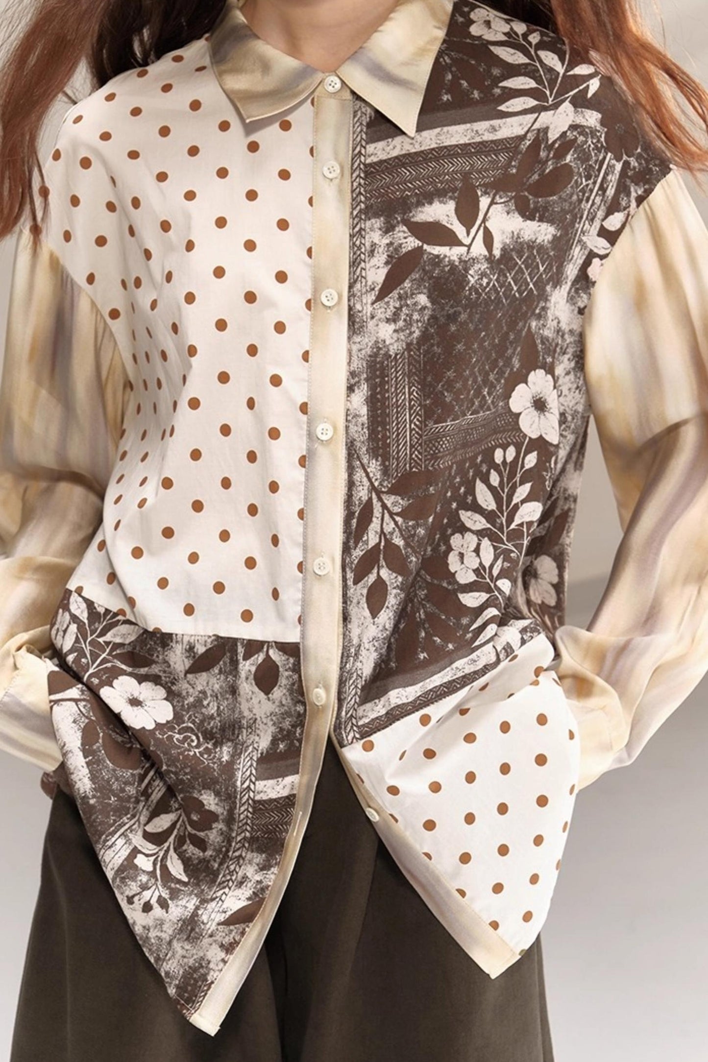 Fireplace Whispers Artistic Loose Shirt