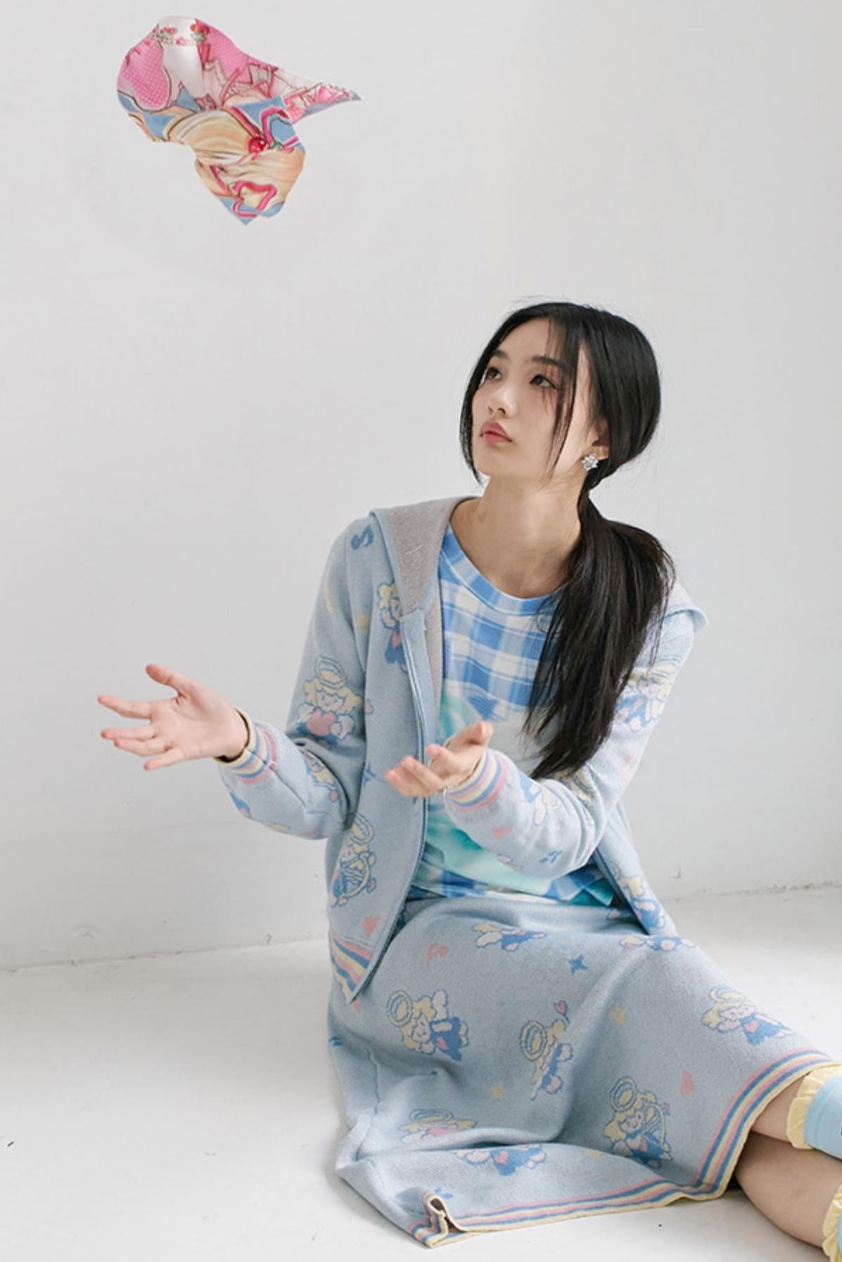 Matching Color Heart Scarf