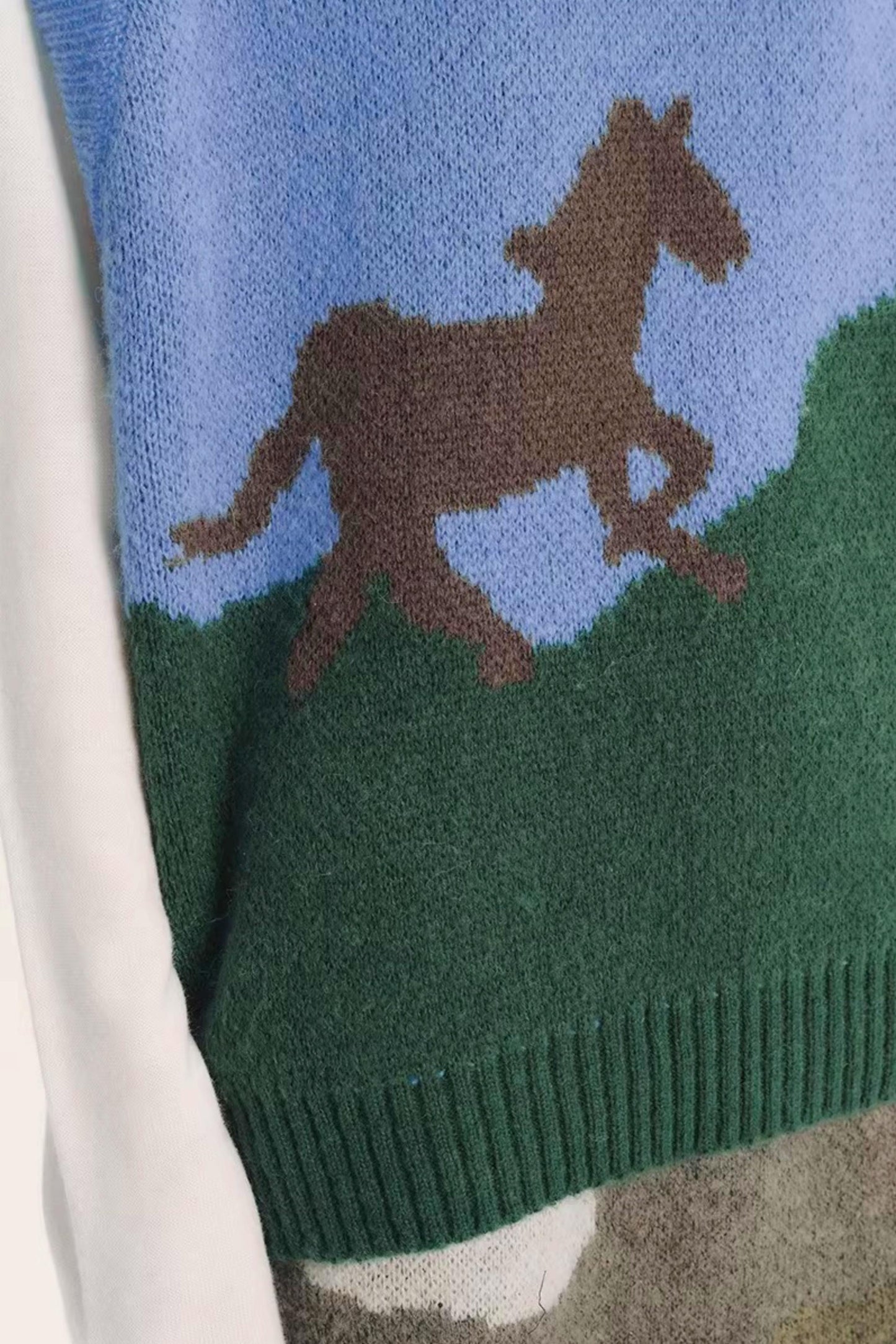 Wool Blend Color-Block Vest