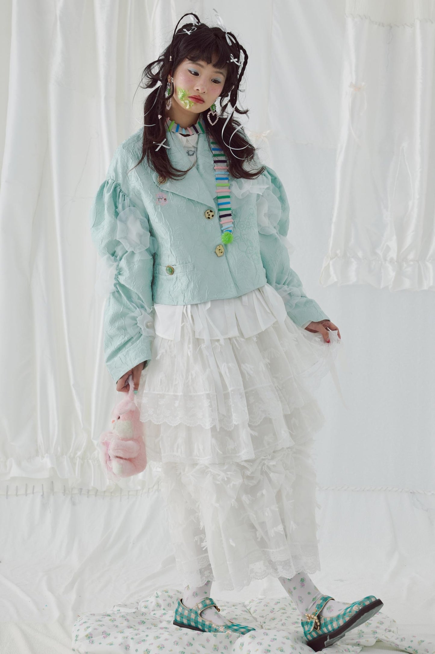 Galactic Fluff Double-Layer Bustier Skirt