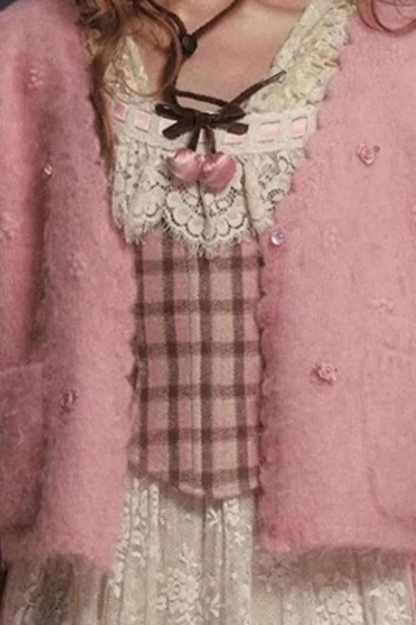 Sweet Plaid Corset Top Set-Up