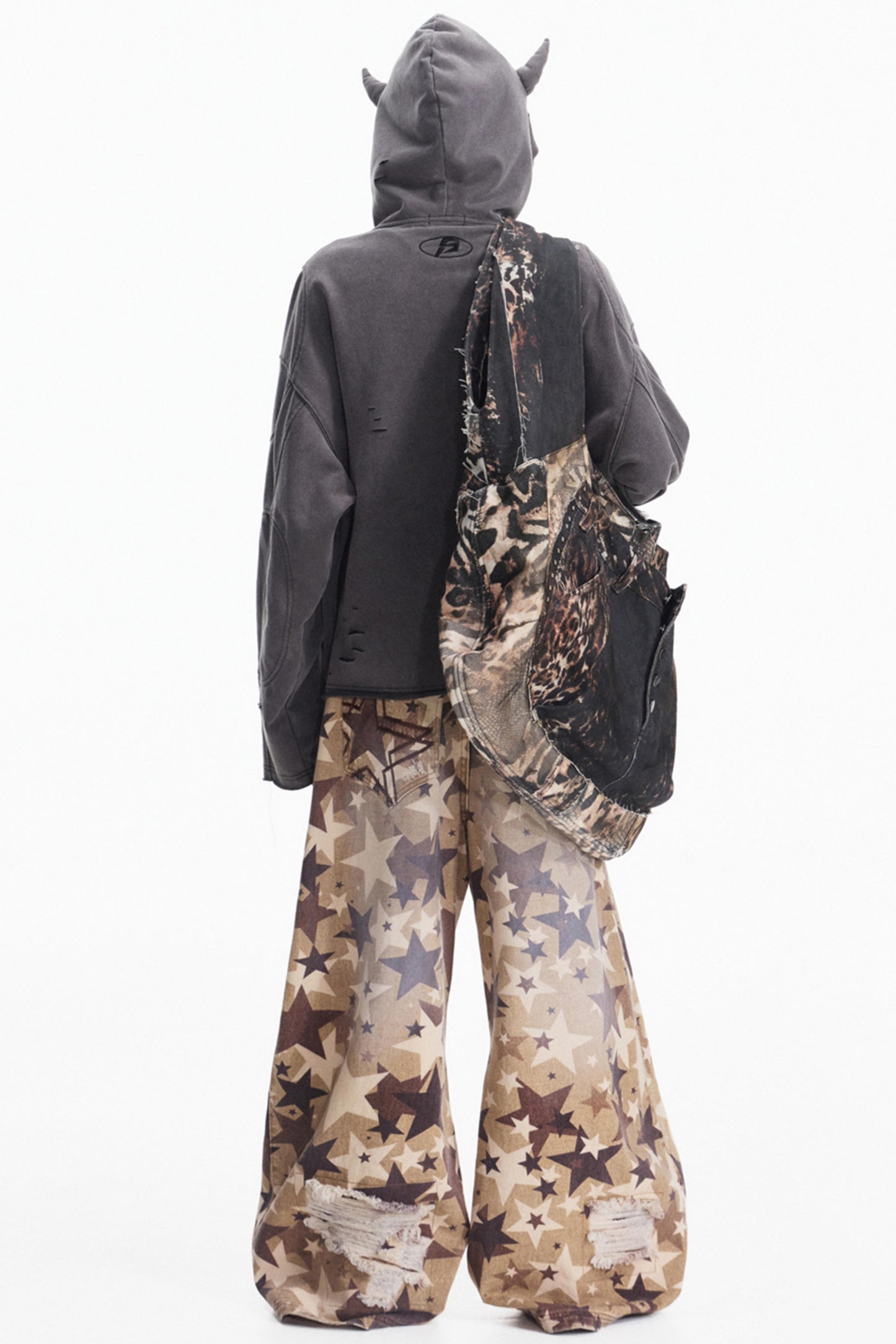 Stir-Fry Grey Hooded Top