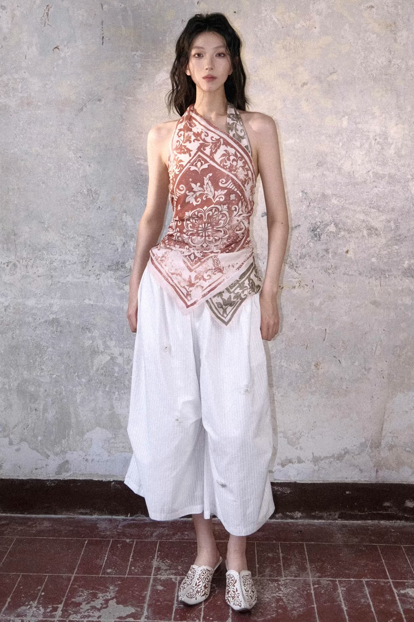 Silk Scarf Print Camisole