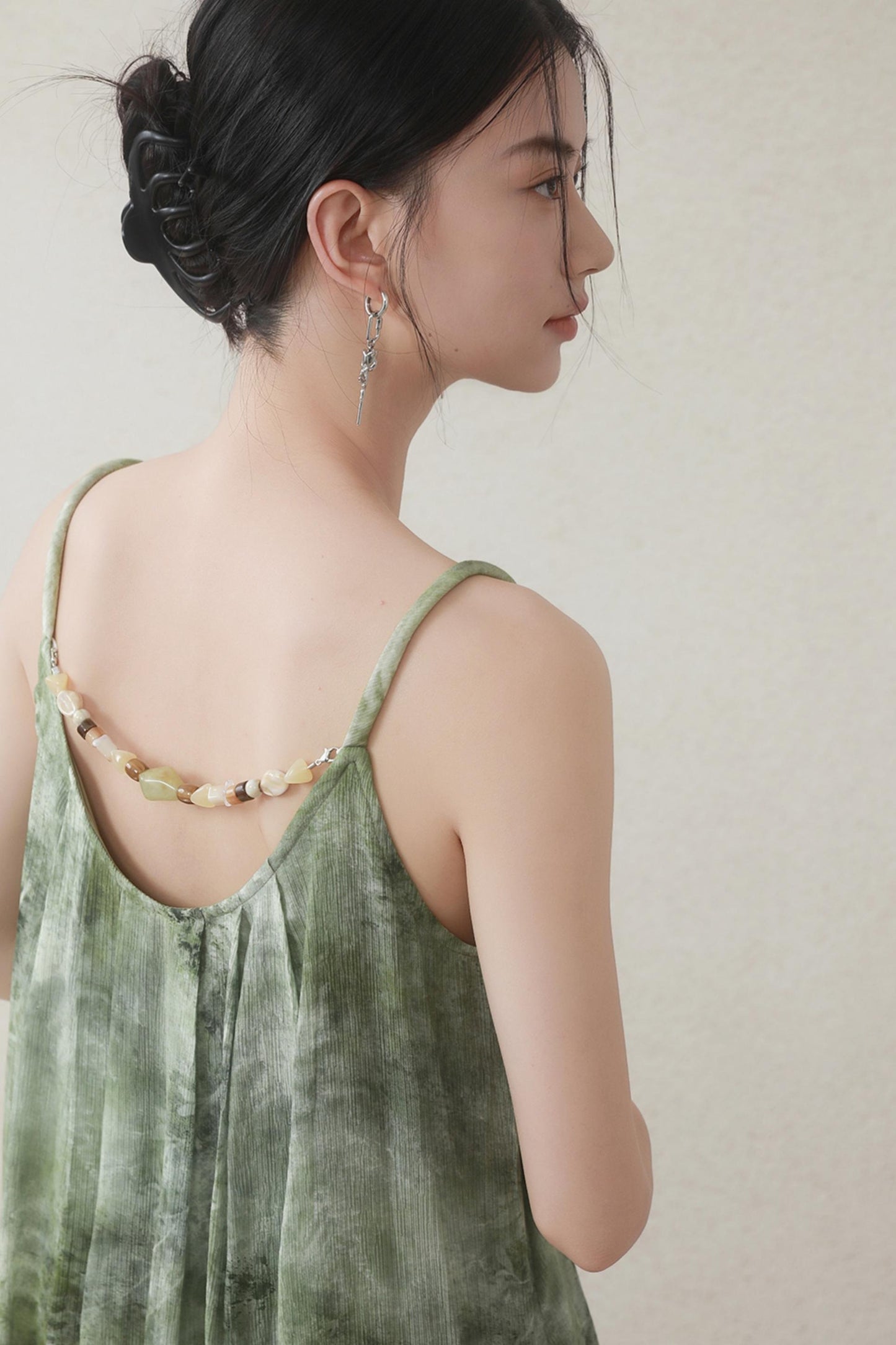 Summer Halter Dress With Beads