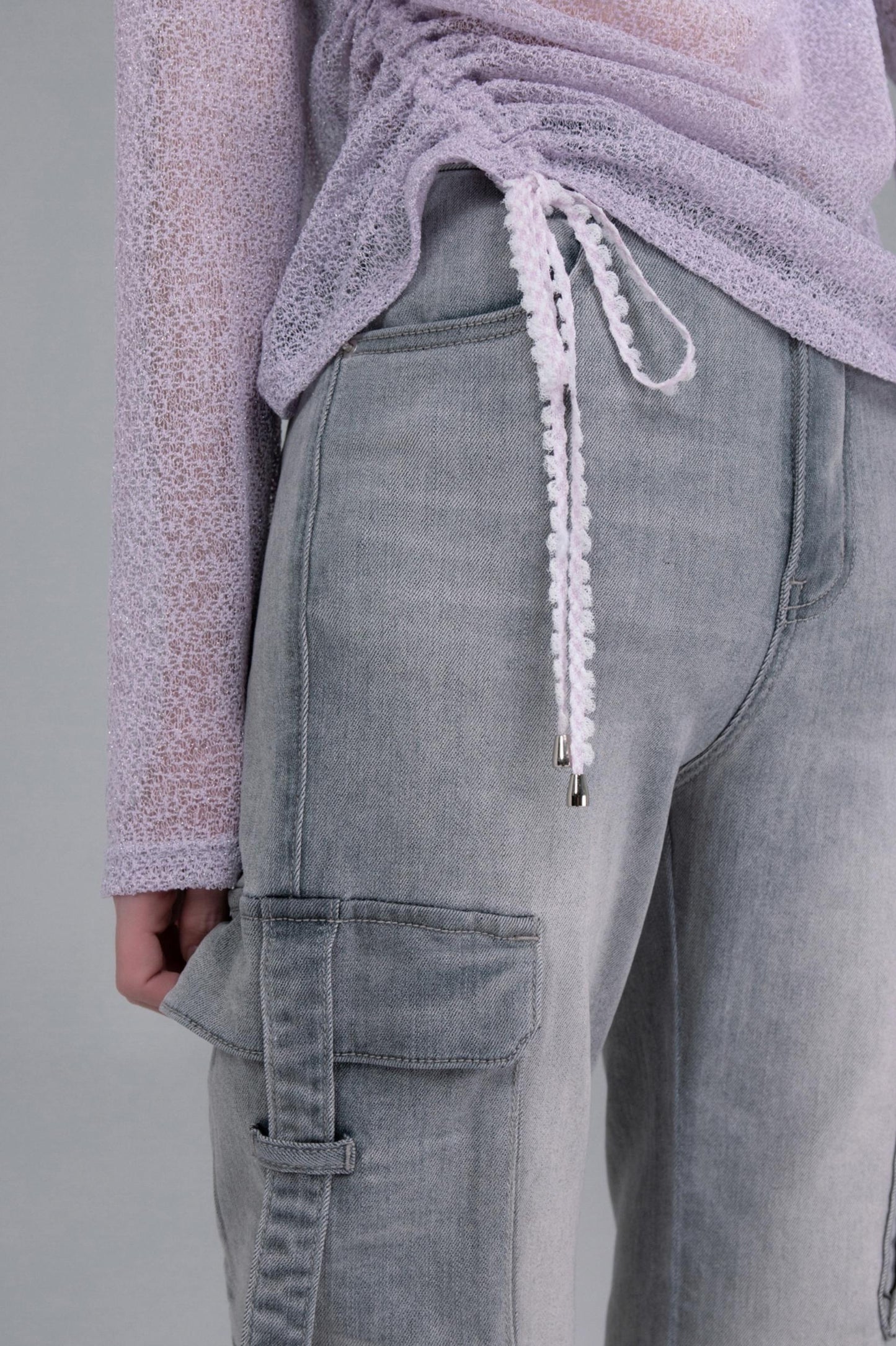 Micro Stretch Flare Denim Pants