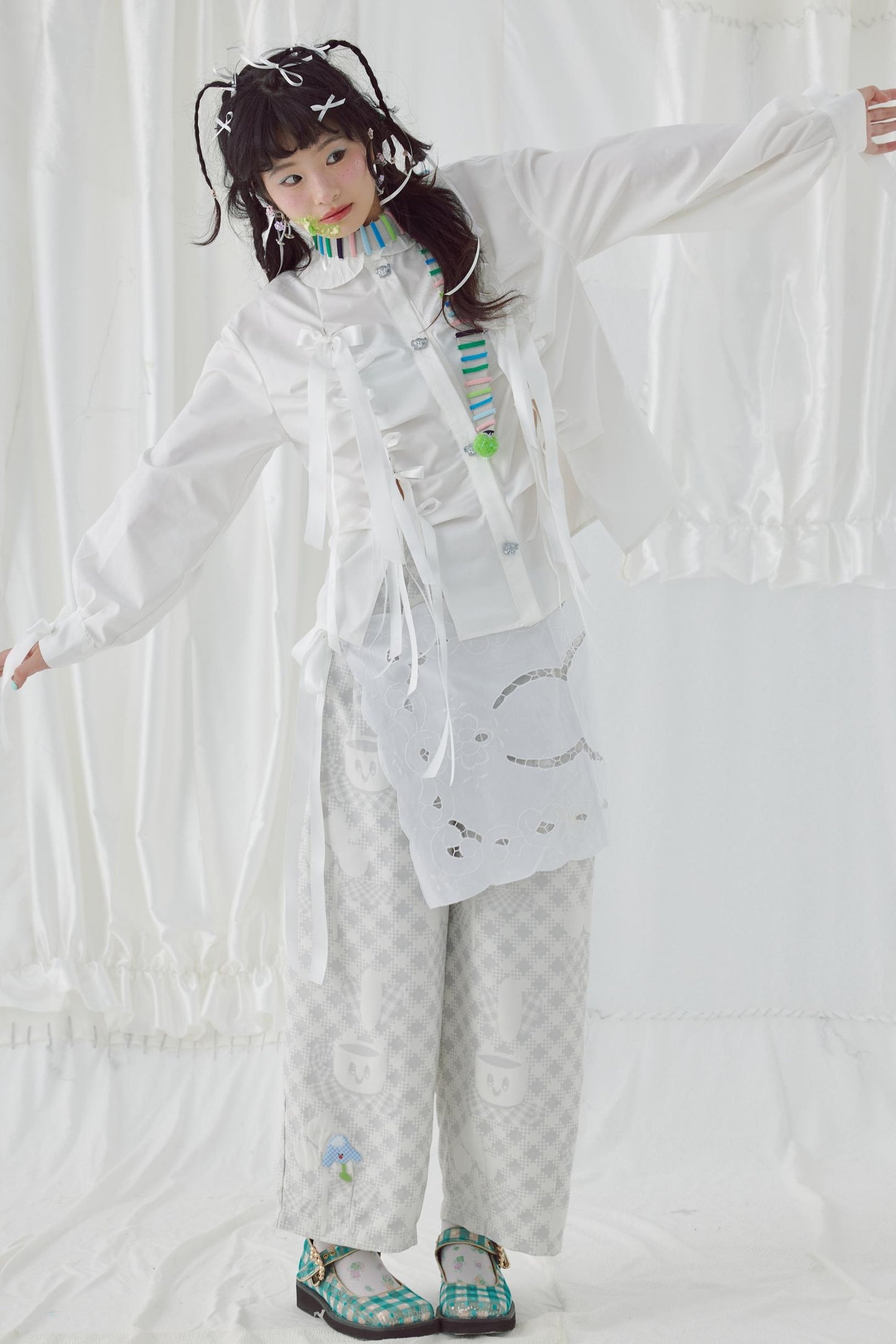 Bow-Knot Ribbon Shirt