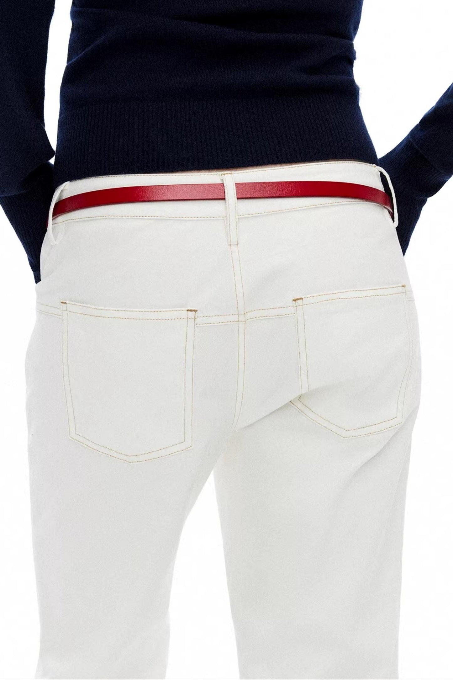 Vintage Exposed Seam Flared Capris