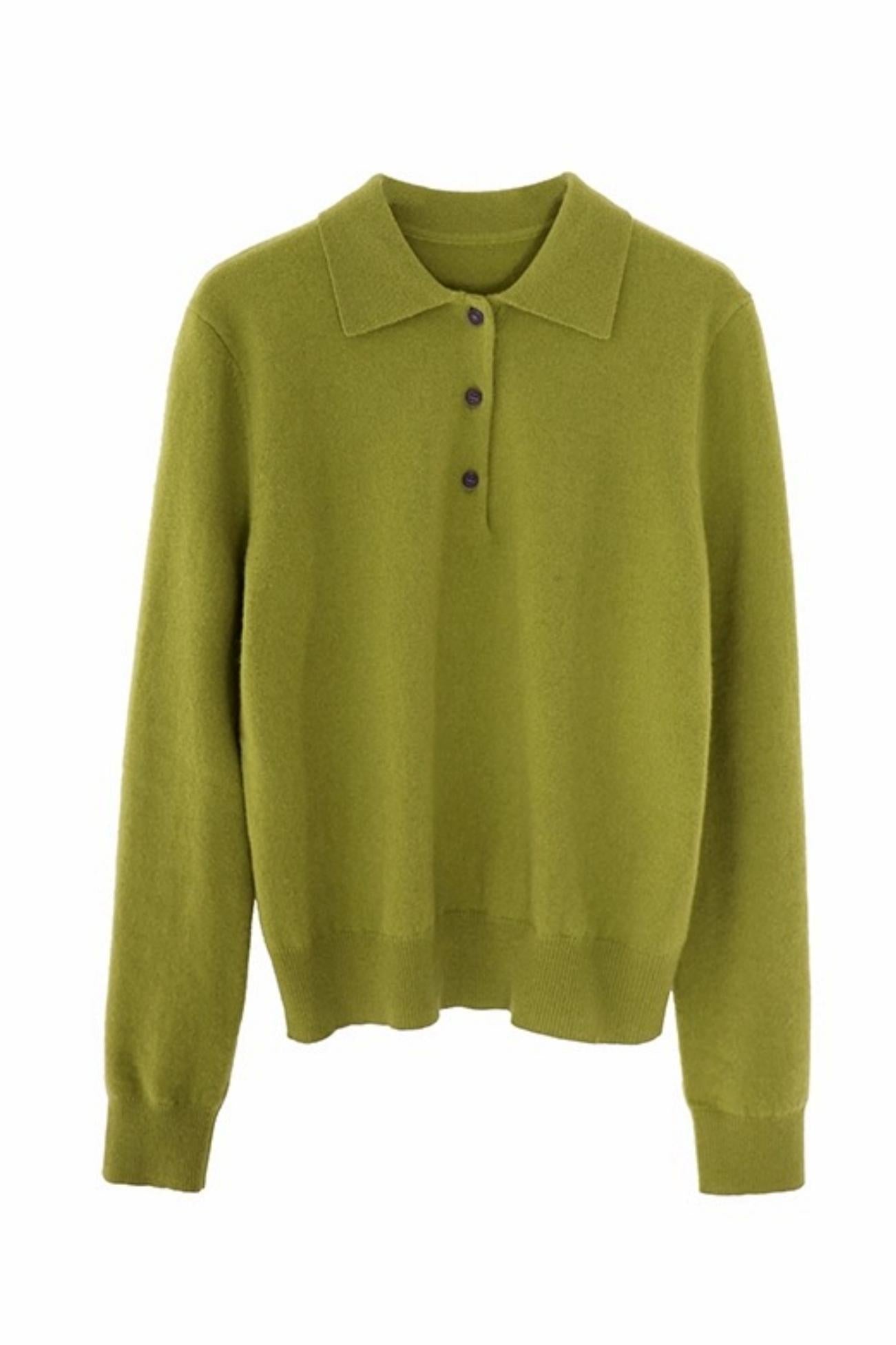 Niche Wool Polo Sweater