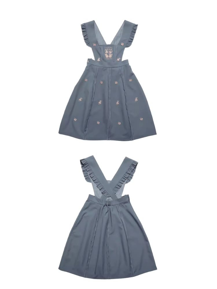 Misty Blue Vintage Nischenkleid