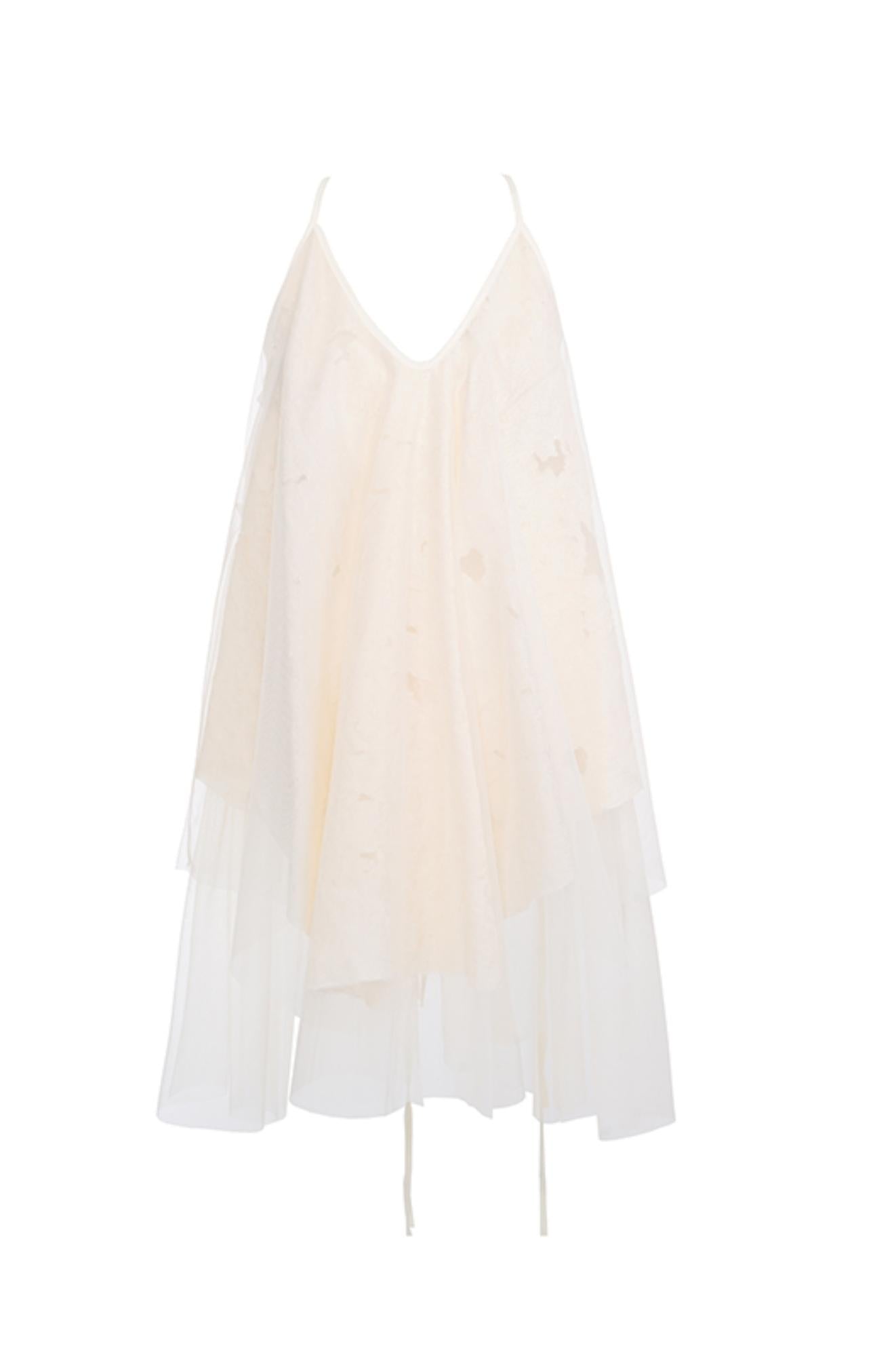 Floral Mesh Tie Neck Camisole