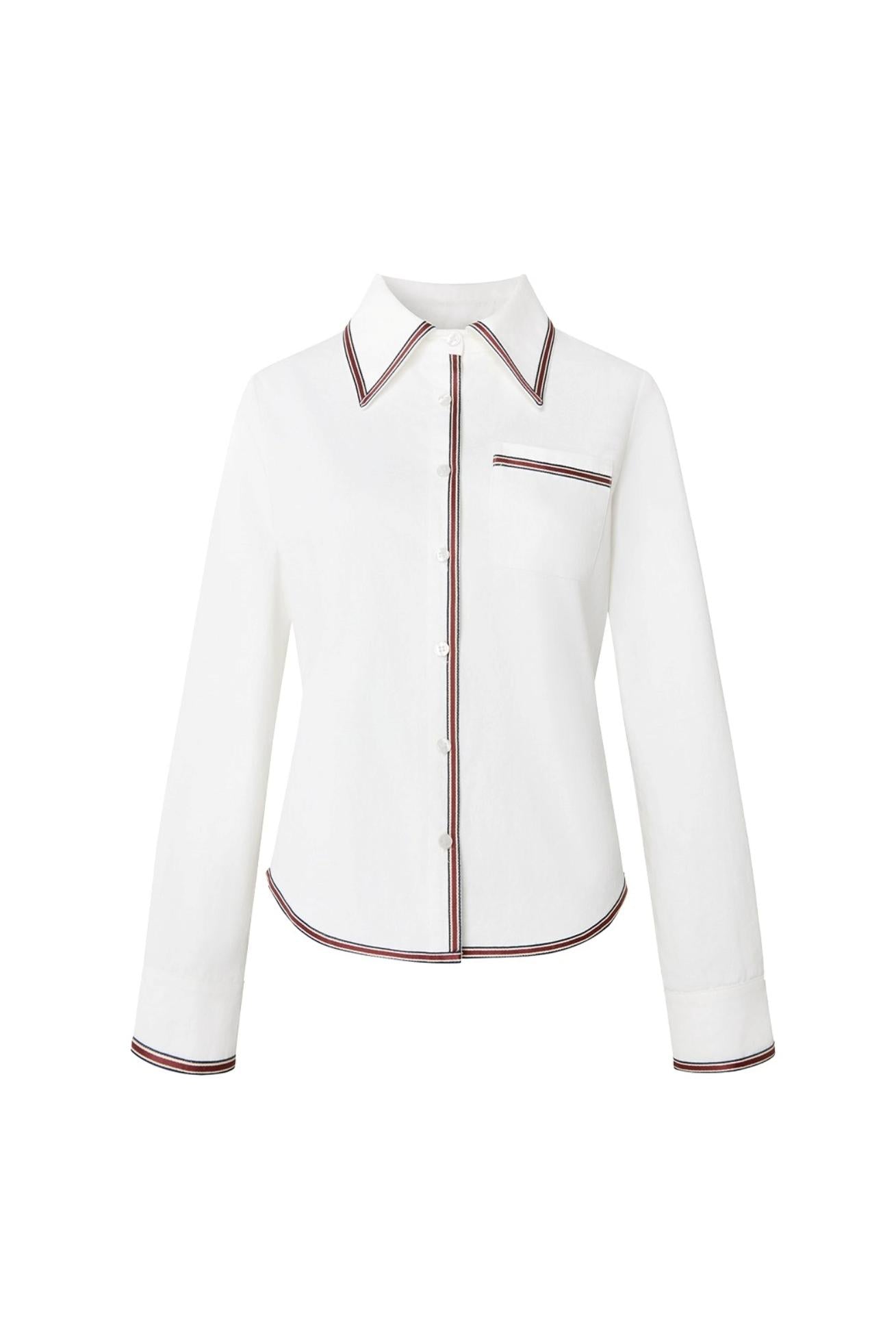 Retro Ribbon Long Sleeve Shirt