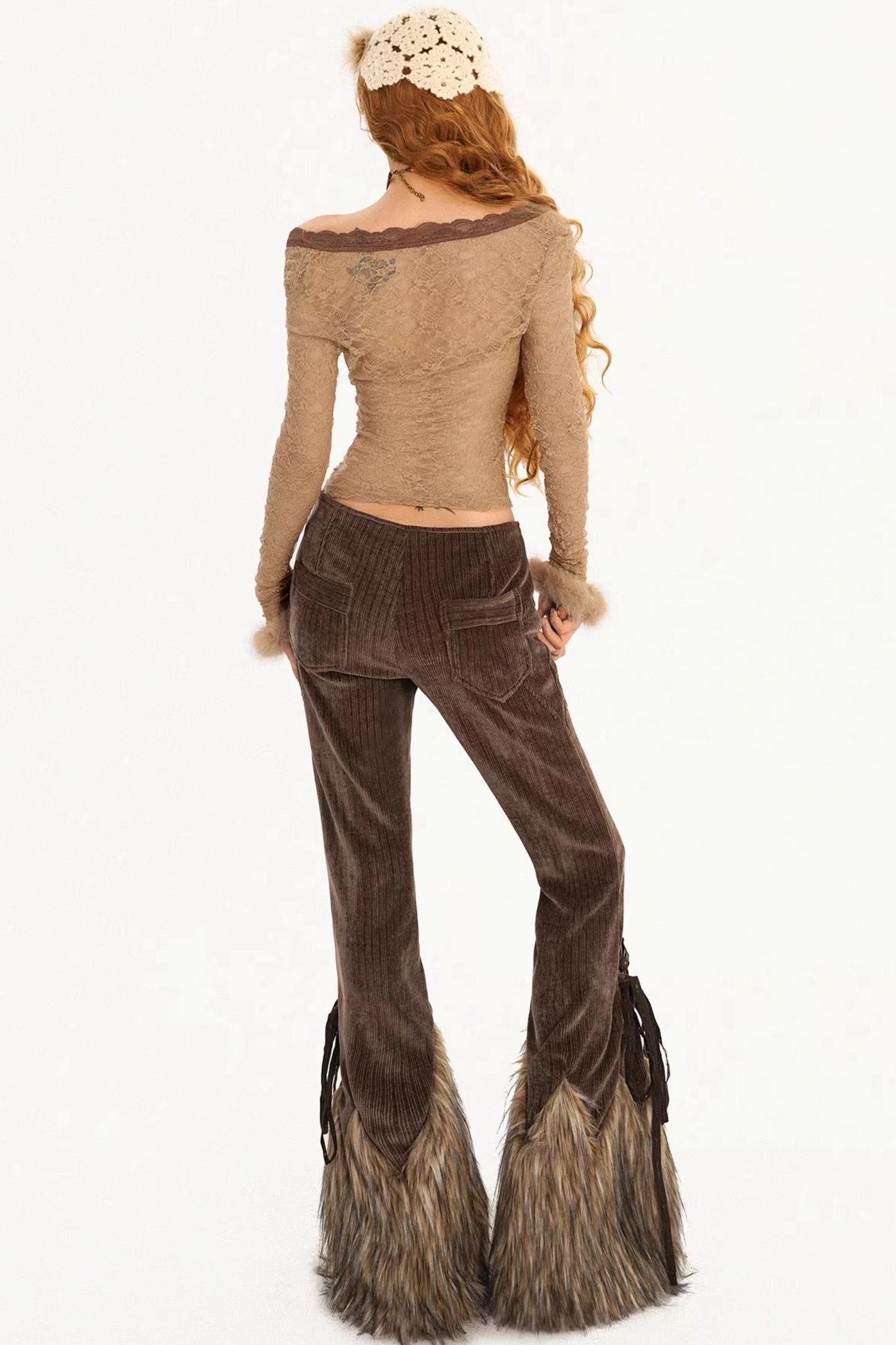 Vintage Off-Shoulder Lace Top