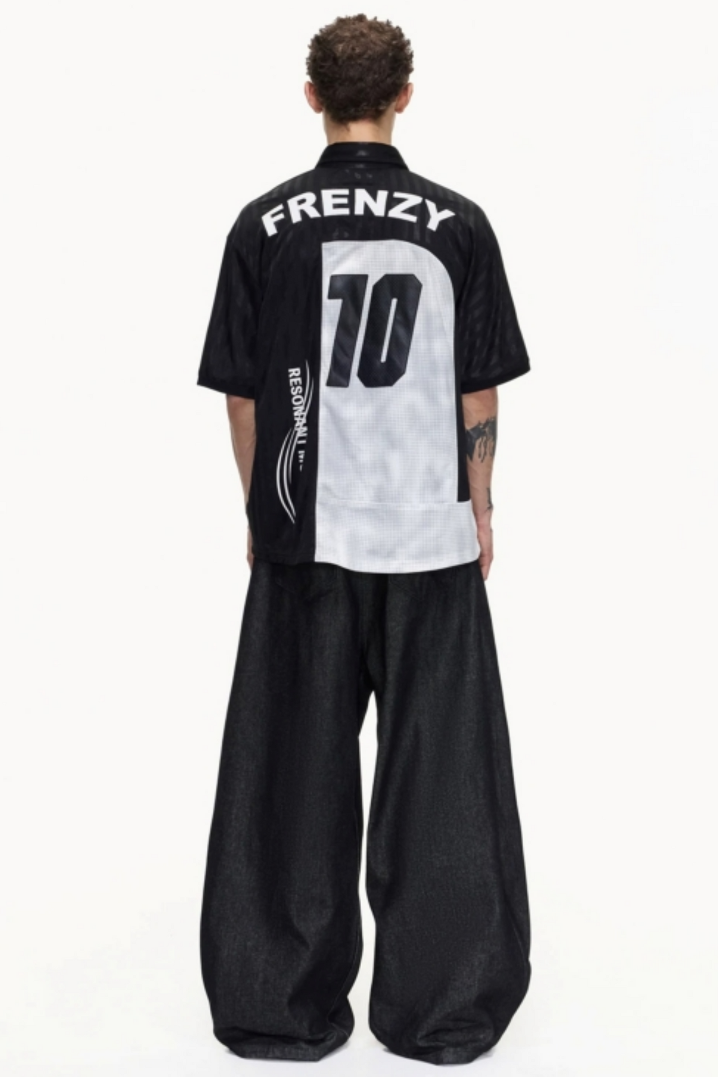 Restructured Jersey Polo Top