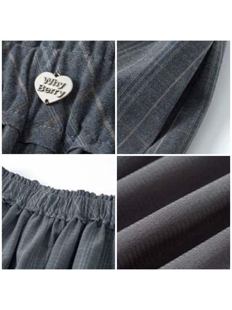 Campus Girl Stil Karierte Bud Culottes