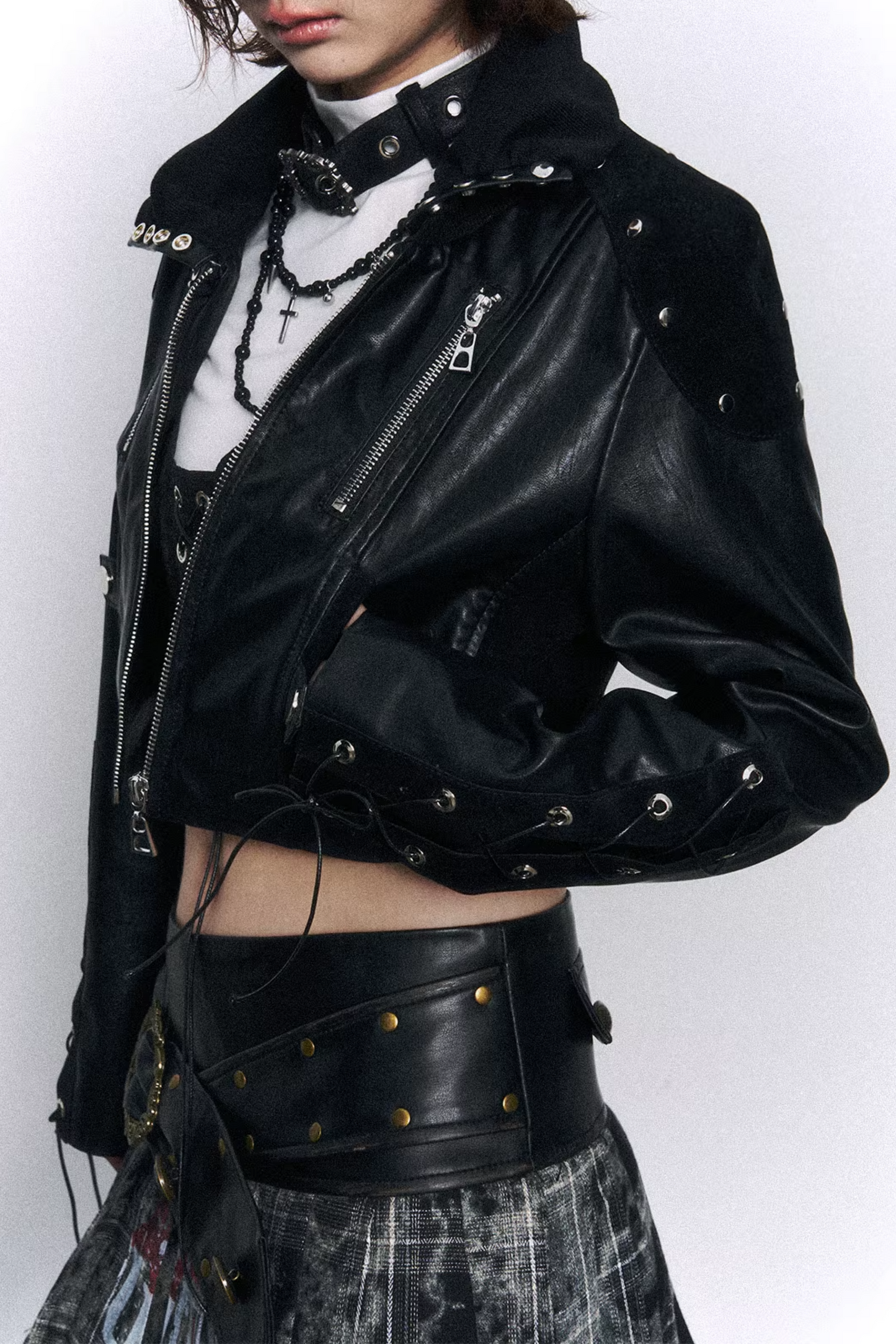 Garden Punk Leather Jacket