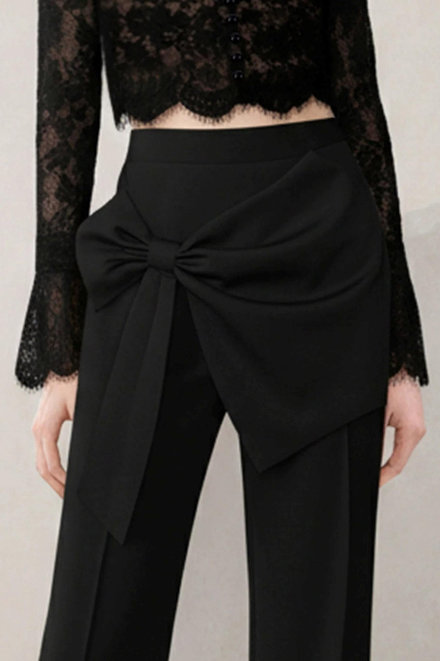 Elegant Black Suit Pants Set-Up