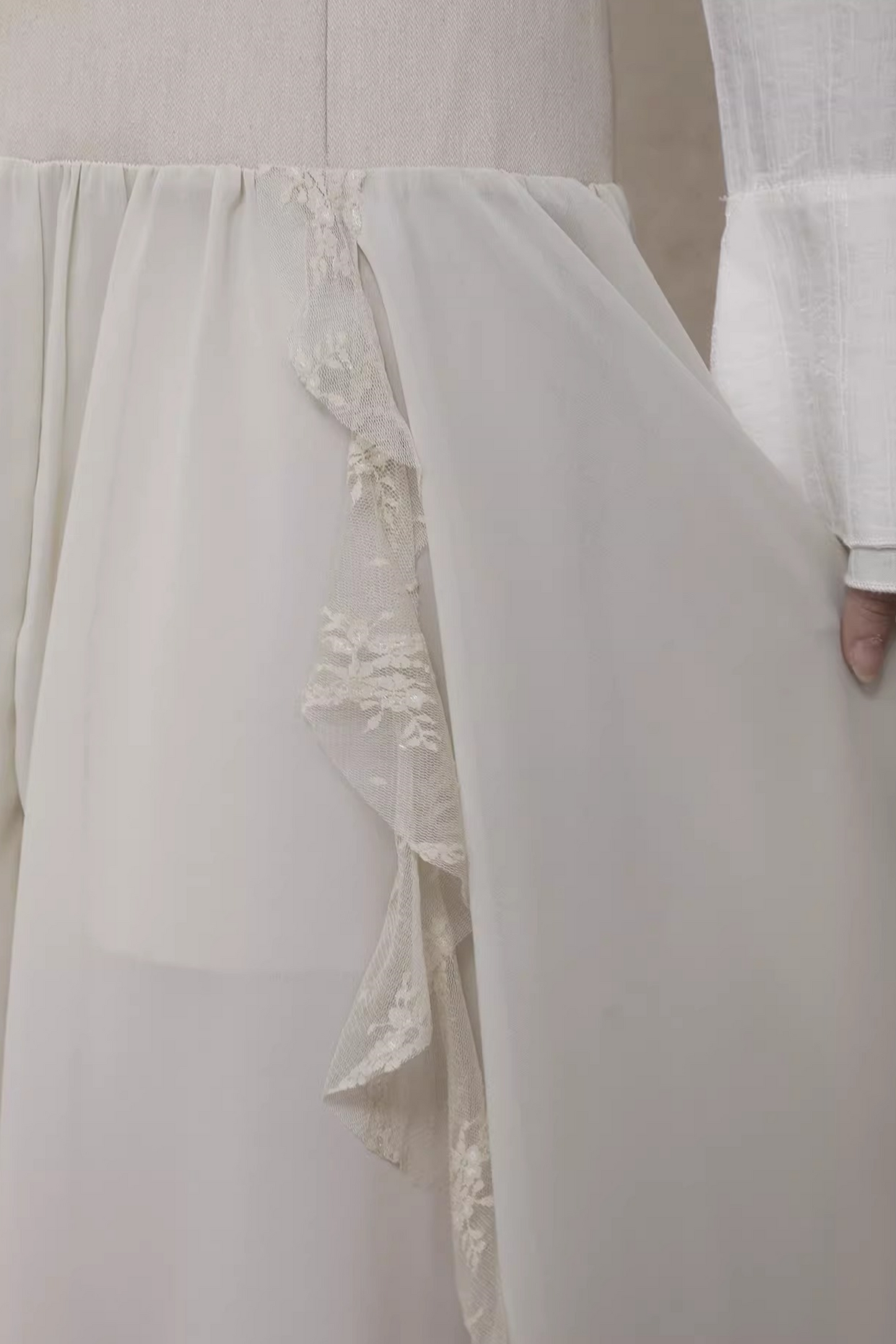 Irregular Hemp Patchwork Skirt